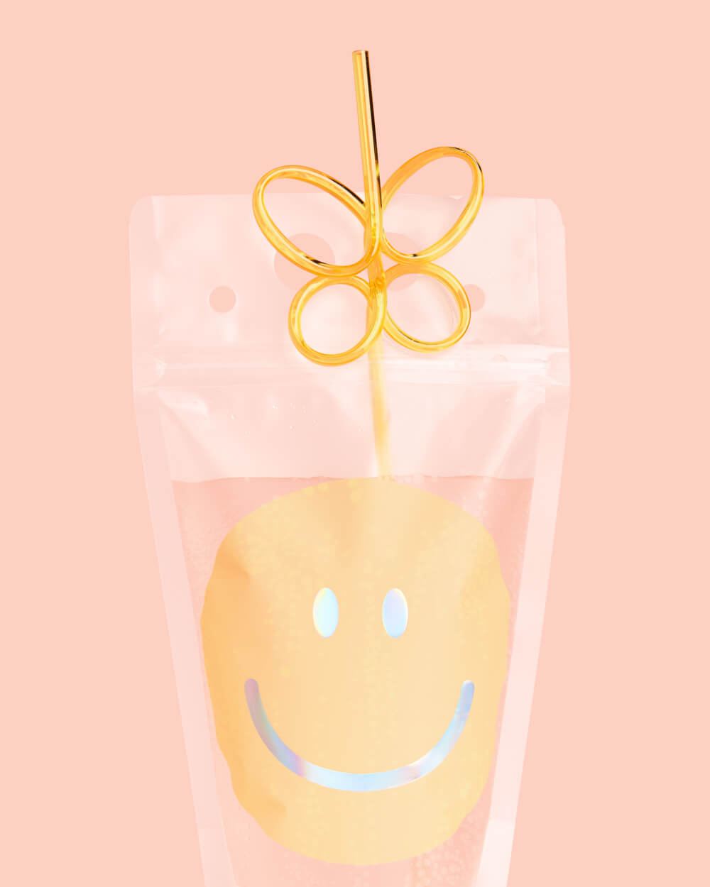 Smiley Sippers - 16 Pouches + Straws