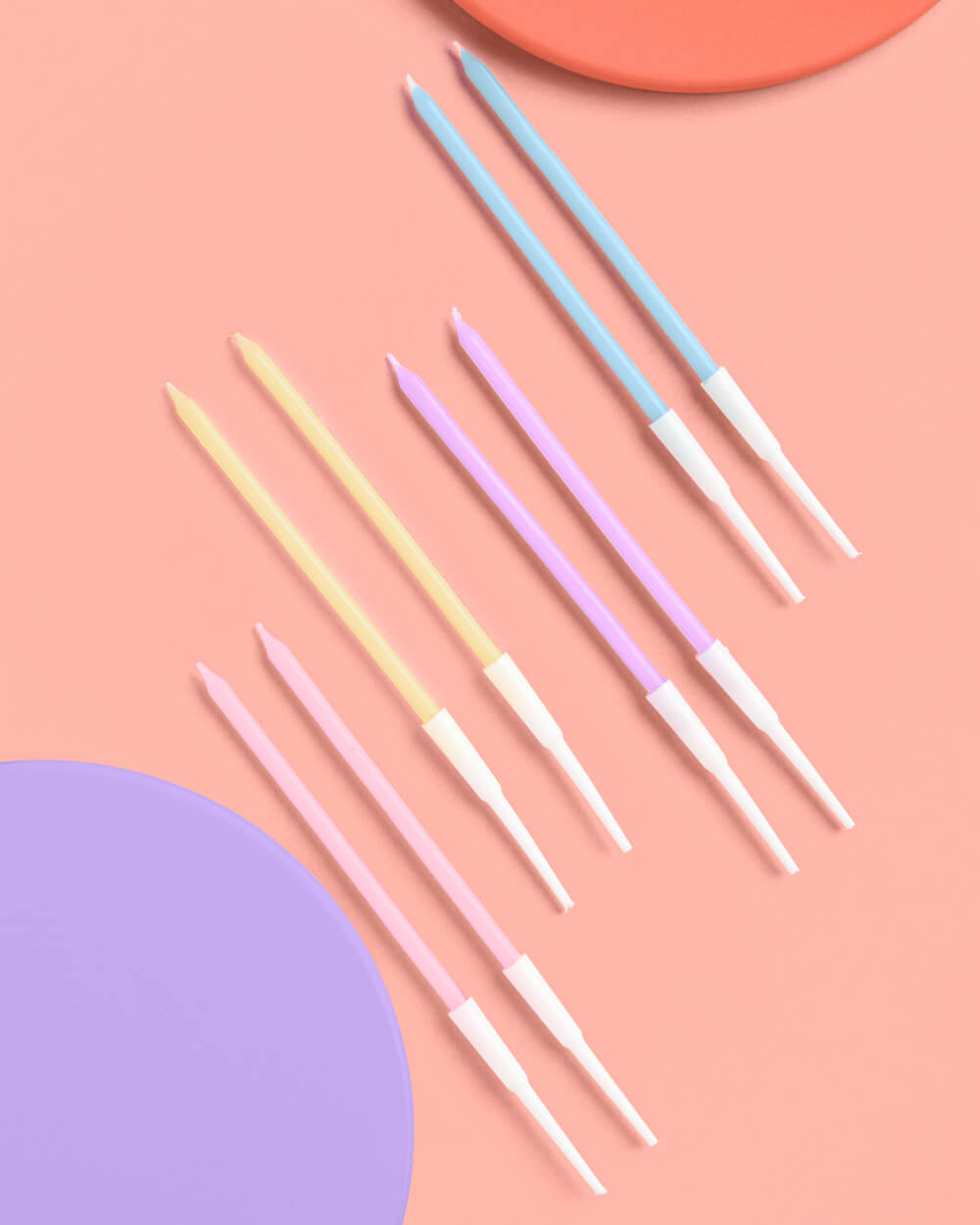 Skinny Party Candles - 5" Pastel Candles