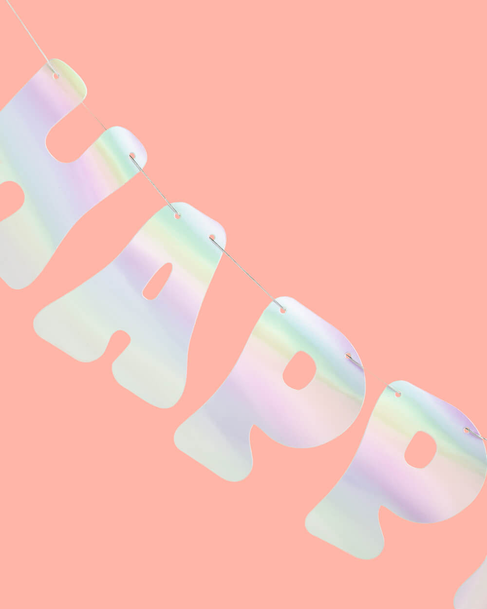 Hbd Banner - Iridescent Foil Banner