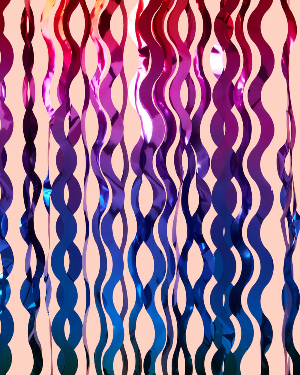 Rainbow Wavy Curtain - Wavy Foil Curtain