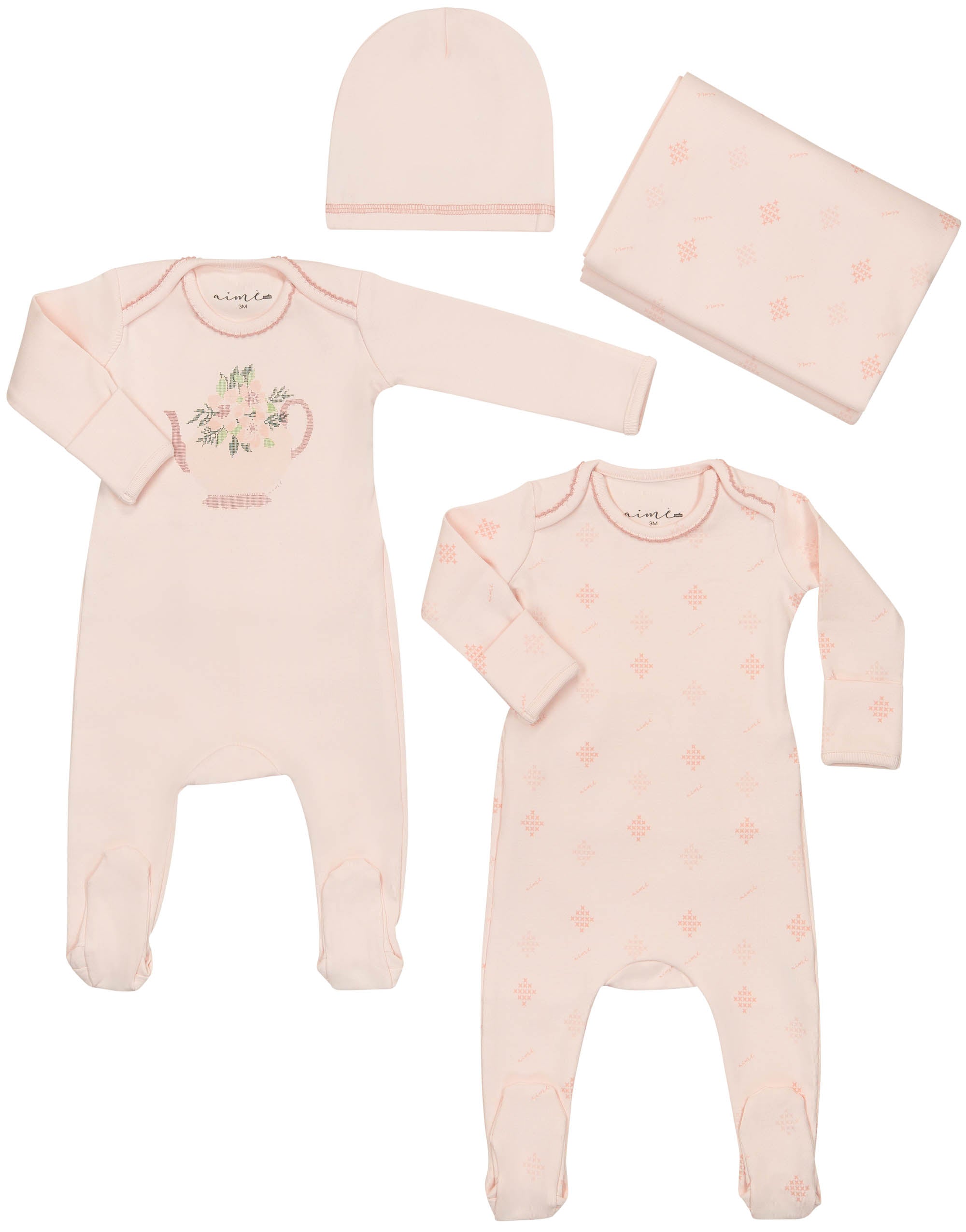 Aime's Girls Footie Set