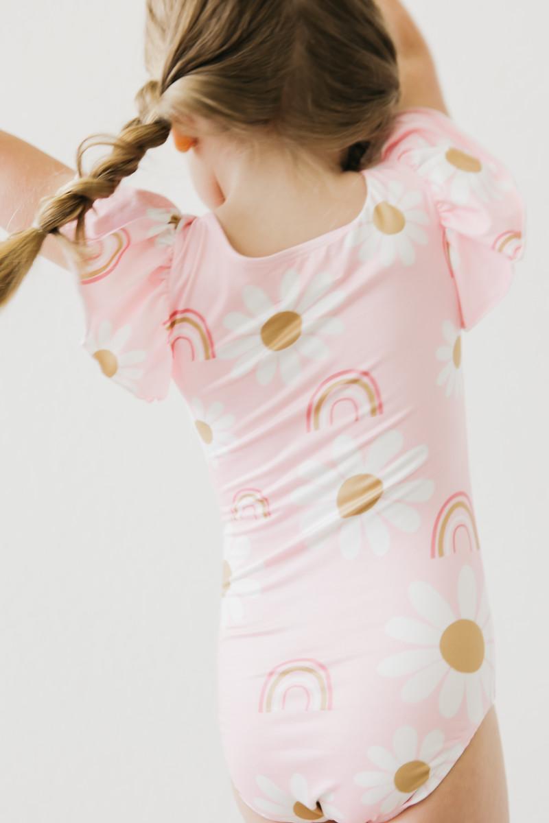 You Are My Sunshine S/s Flutter Sleeve Leotard