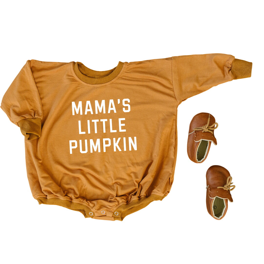 ‘mama’s Little Pumpkin’ Bamboo Bubble Romper