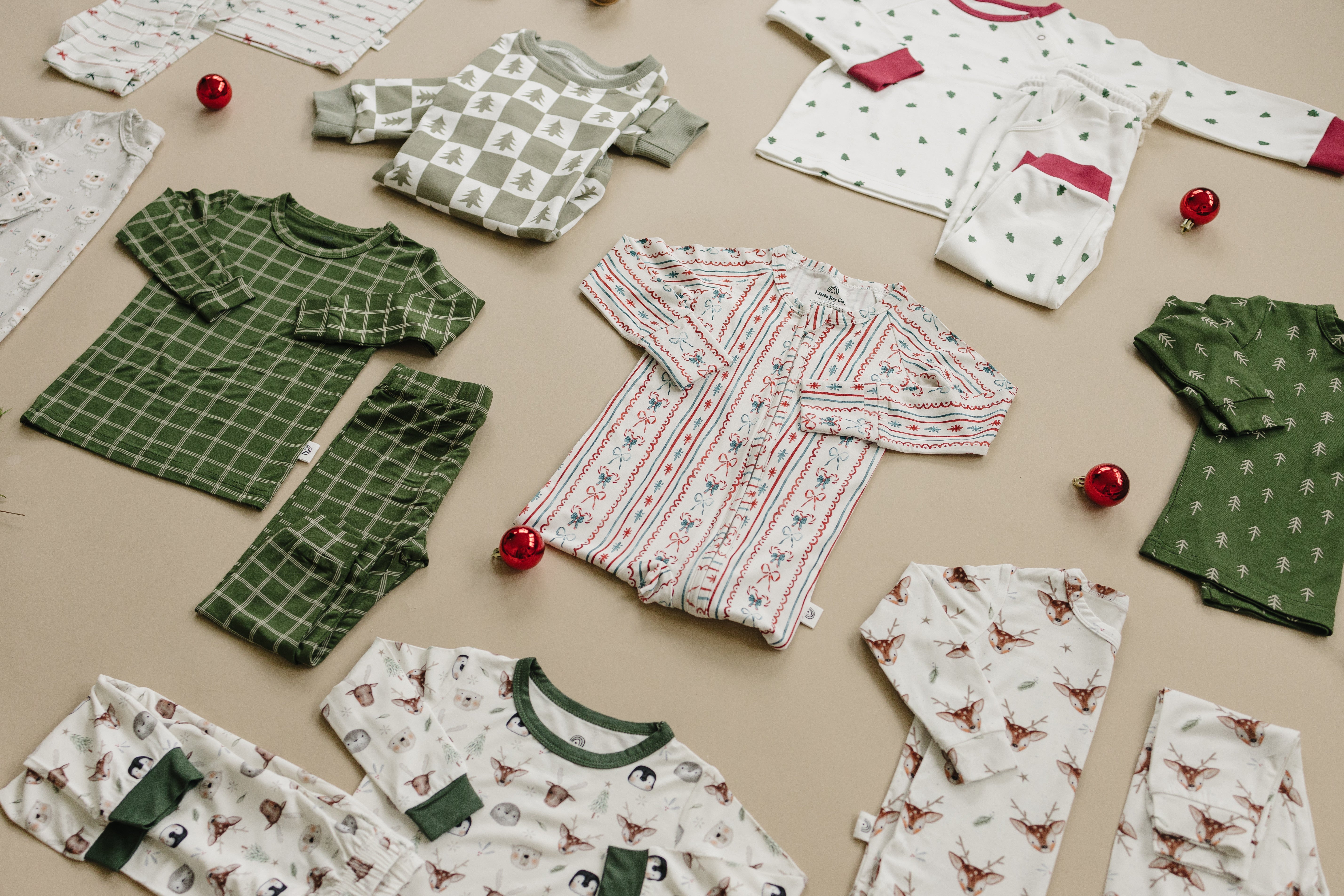 Candy Cane Lane Bamboo Zippy Pajamas