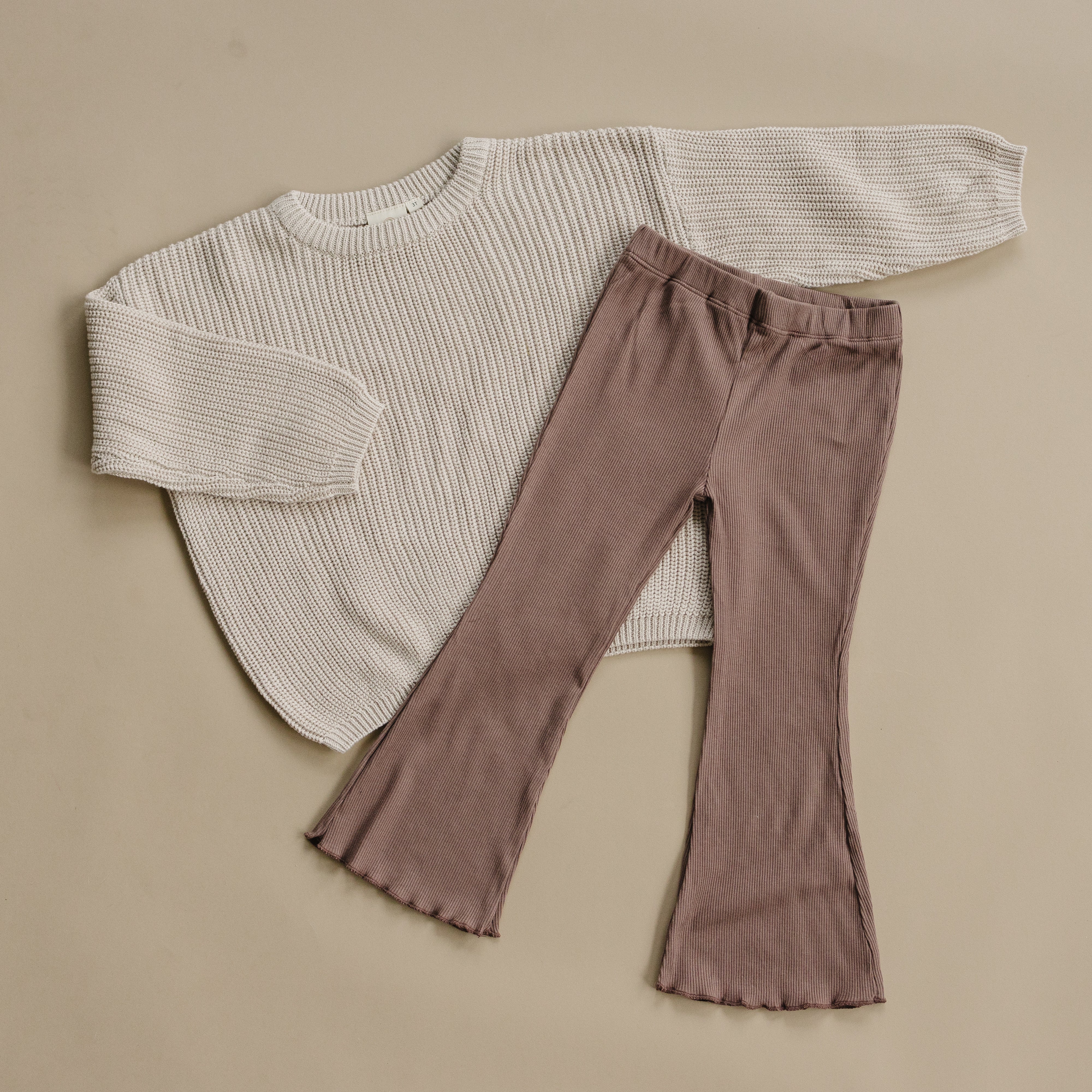 Ribbed Bamboo Flared Leggings - More Colors