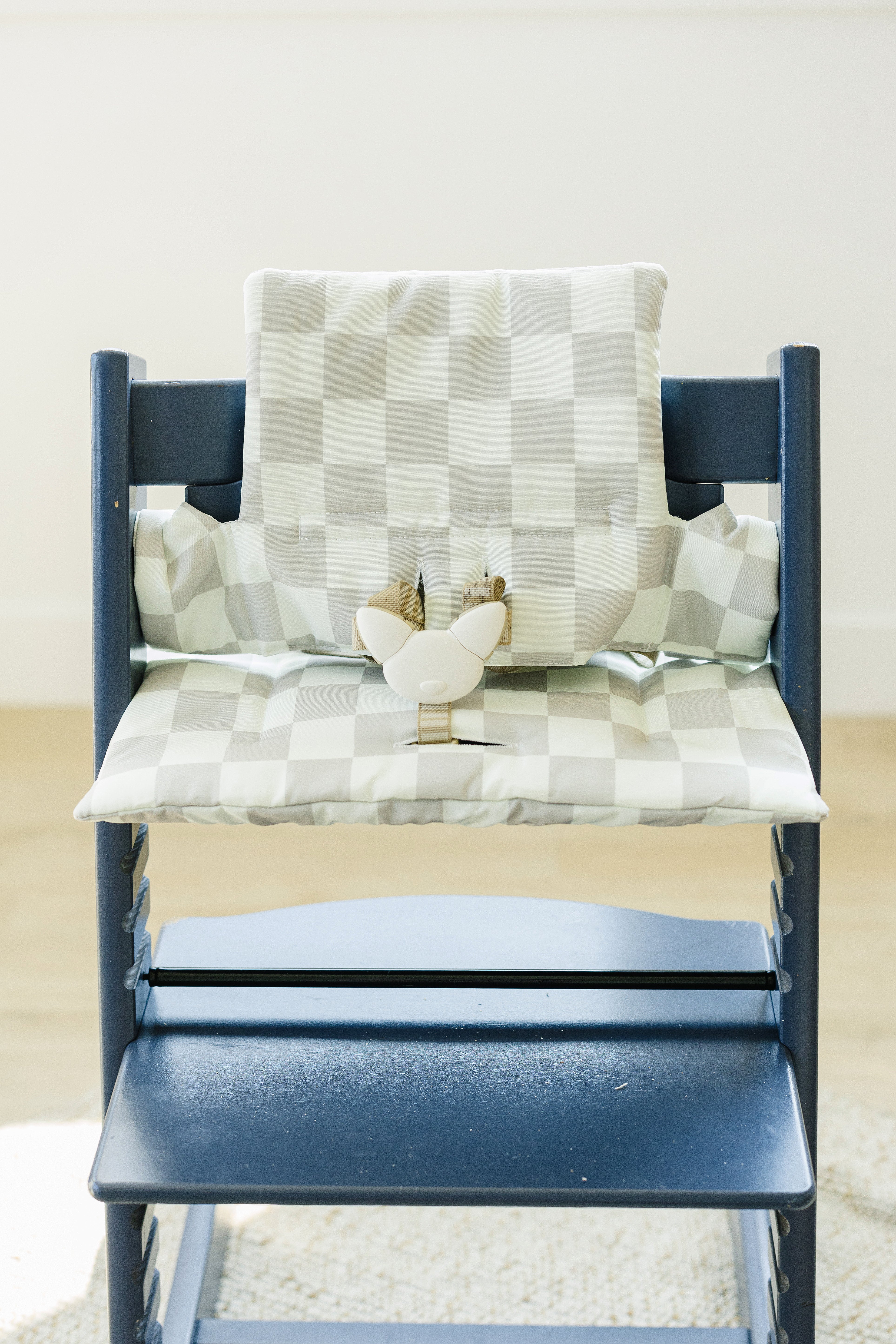 Neutral Checker Cushion For The Stokke Tripp Trapp Highchair