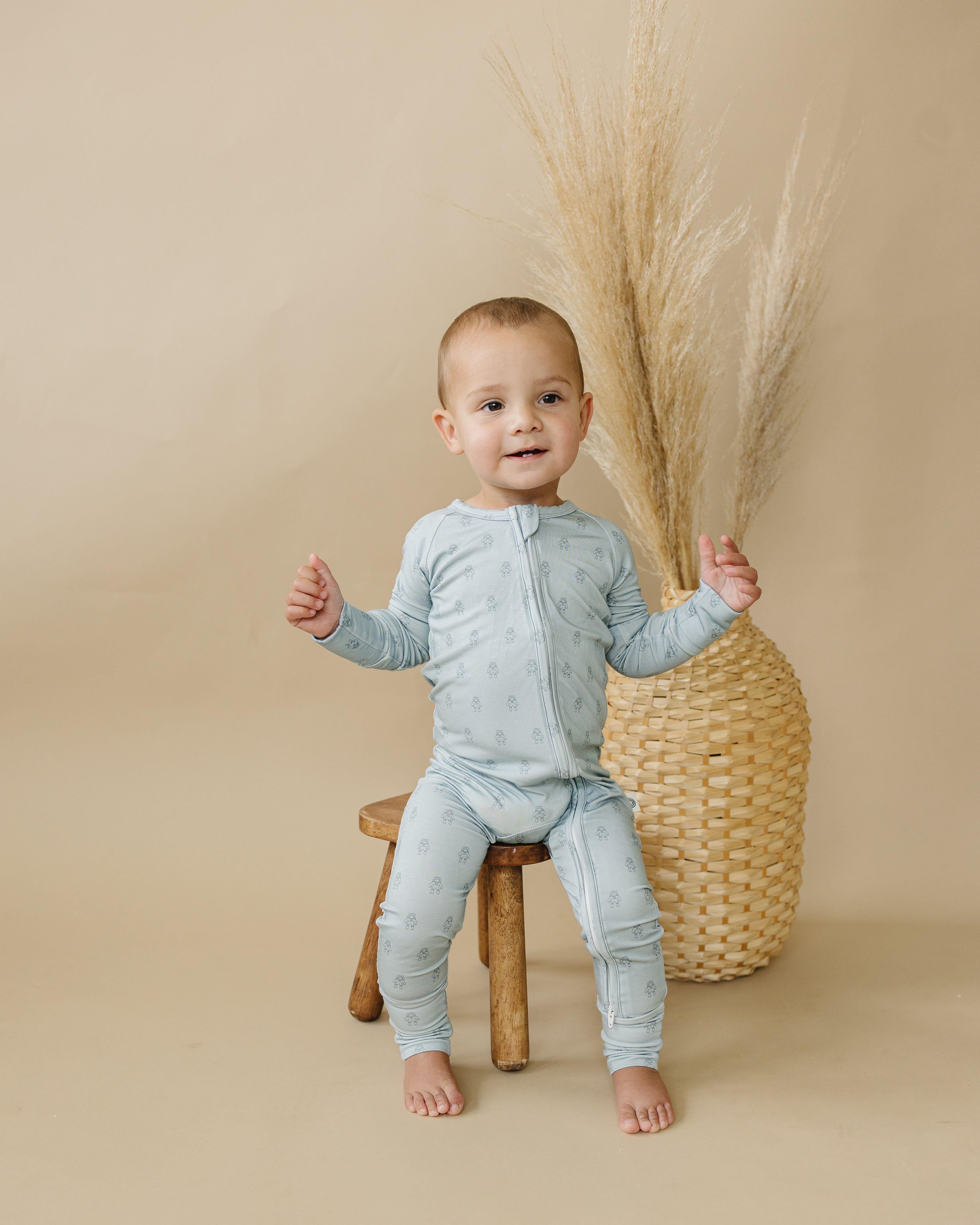 Fly Me To The Moon Bamboo Zippy Romper