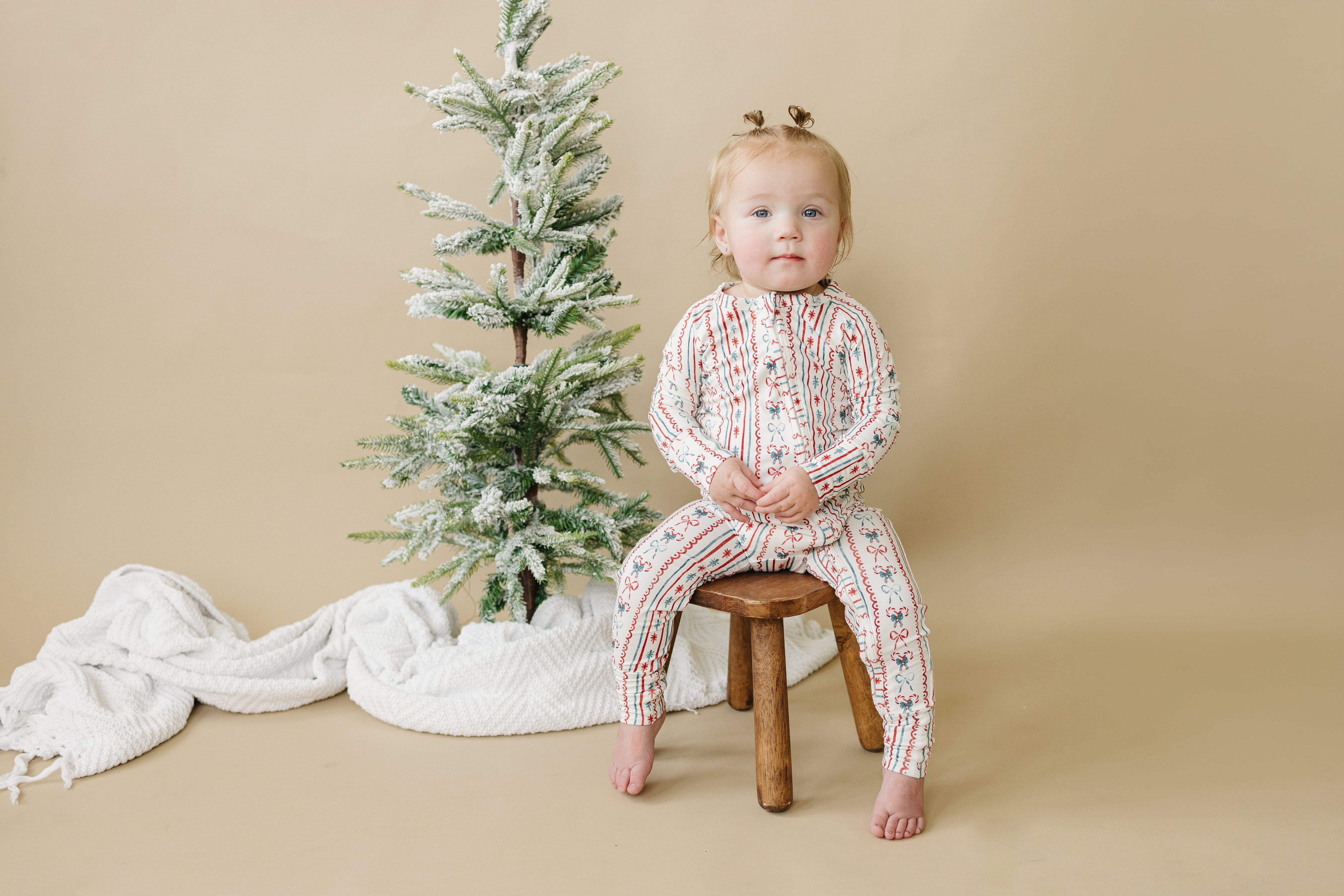 Candy Cane Lane Bamboo Zippy Pajamas