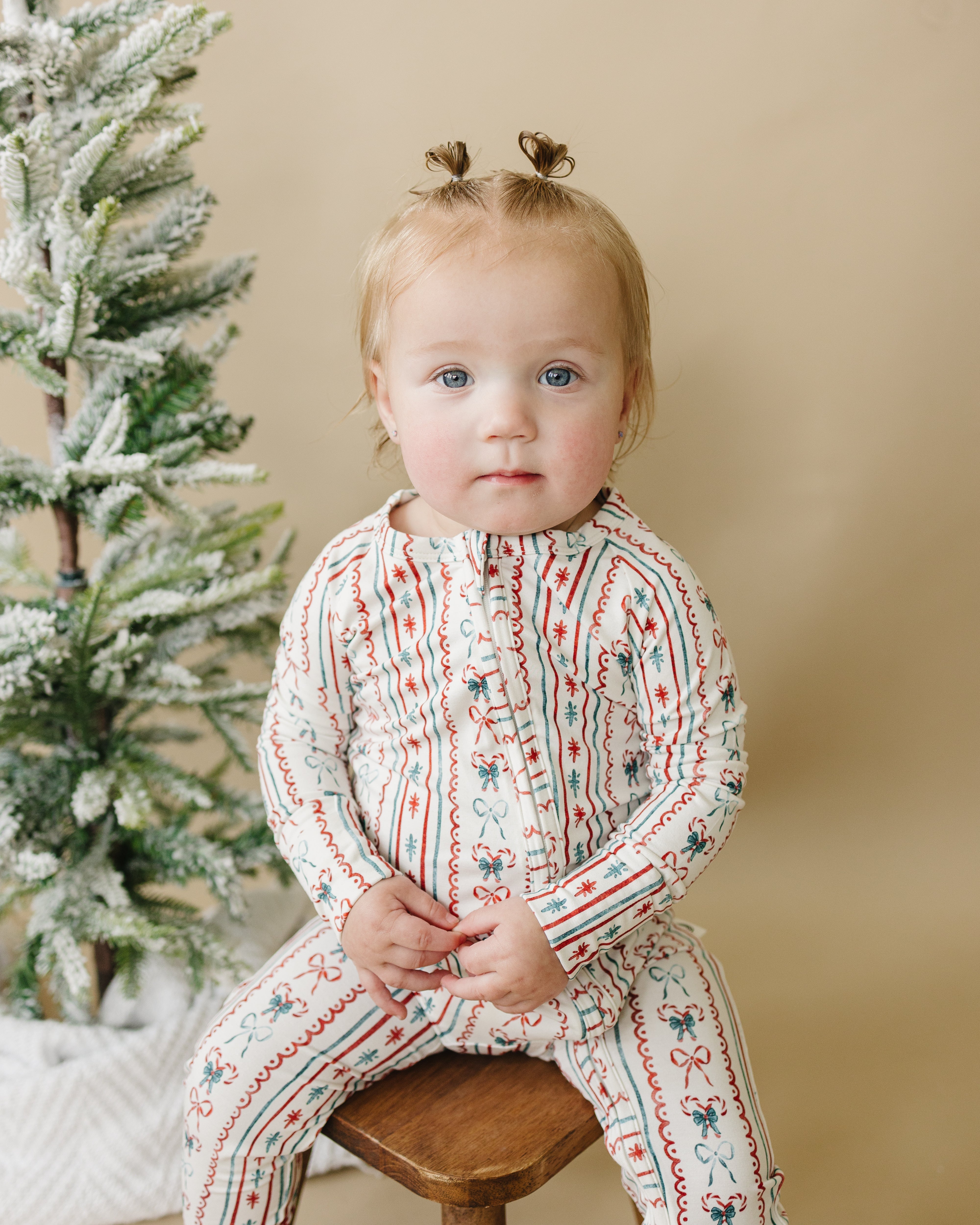 Candy Cane Lane Bamboo Zippy Pajamas