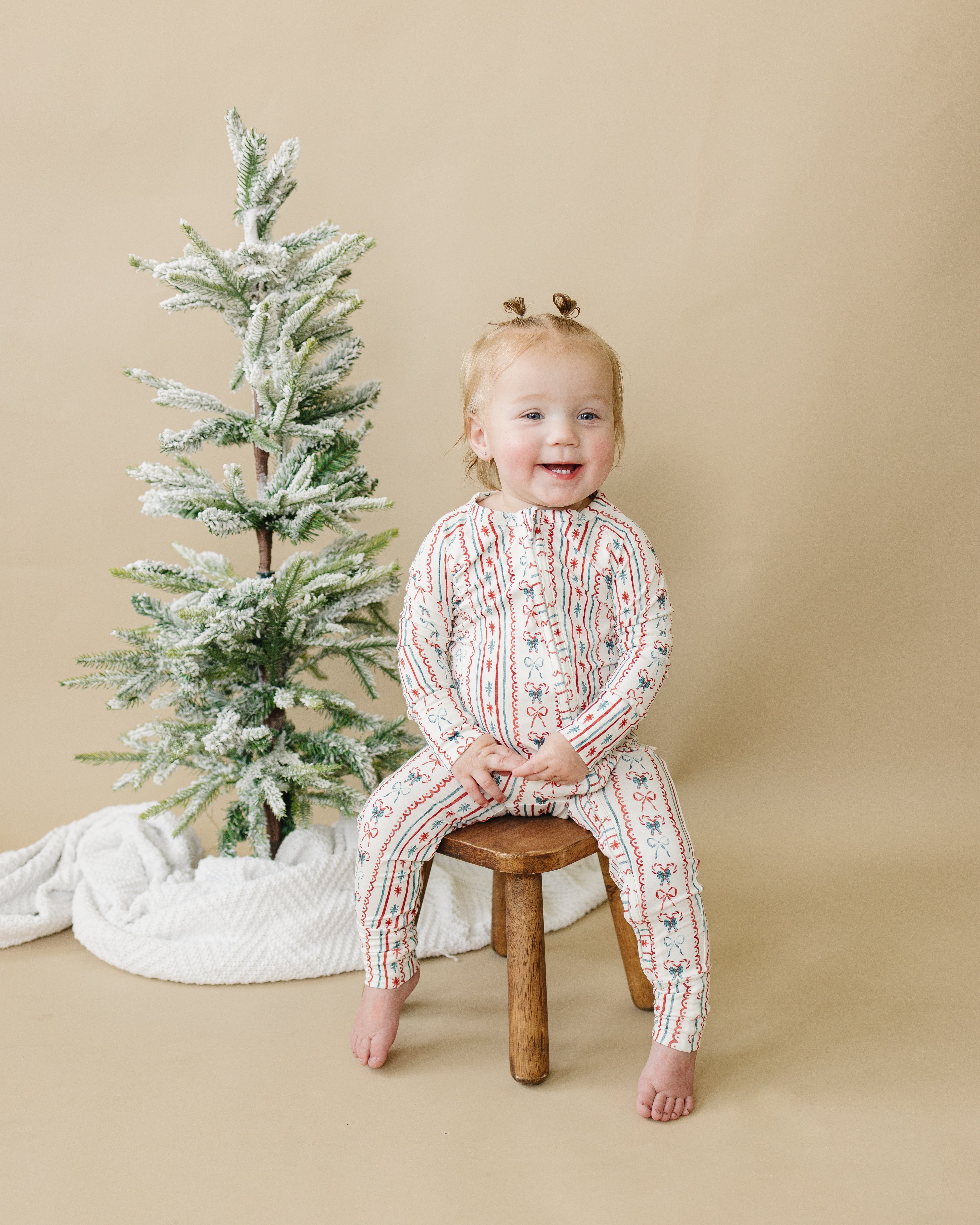 Candy Cane Lane Bamboo Zippy Pajamas