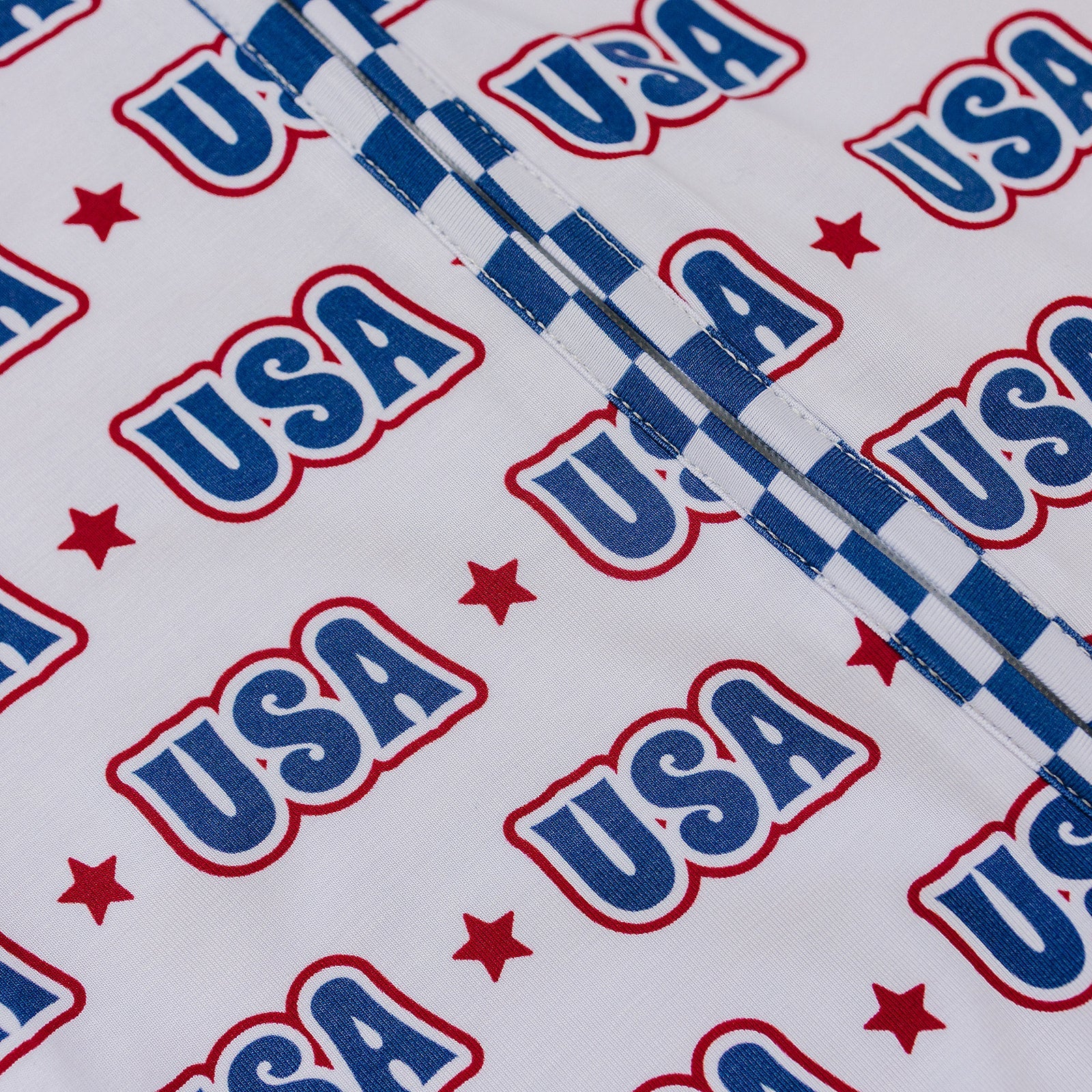 Bamboo Zip Romper | Usa