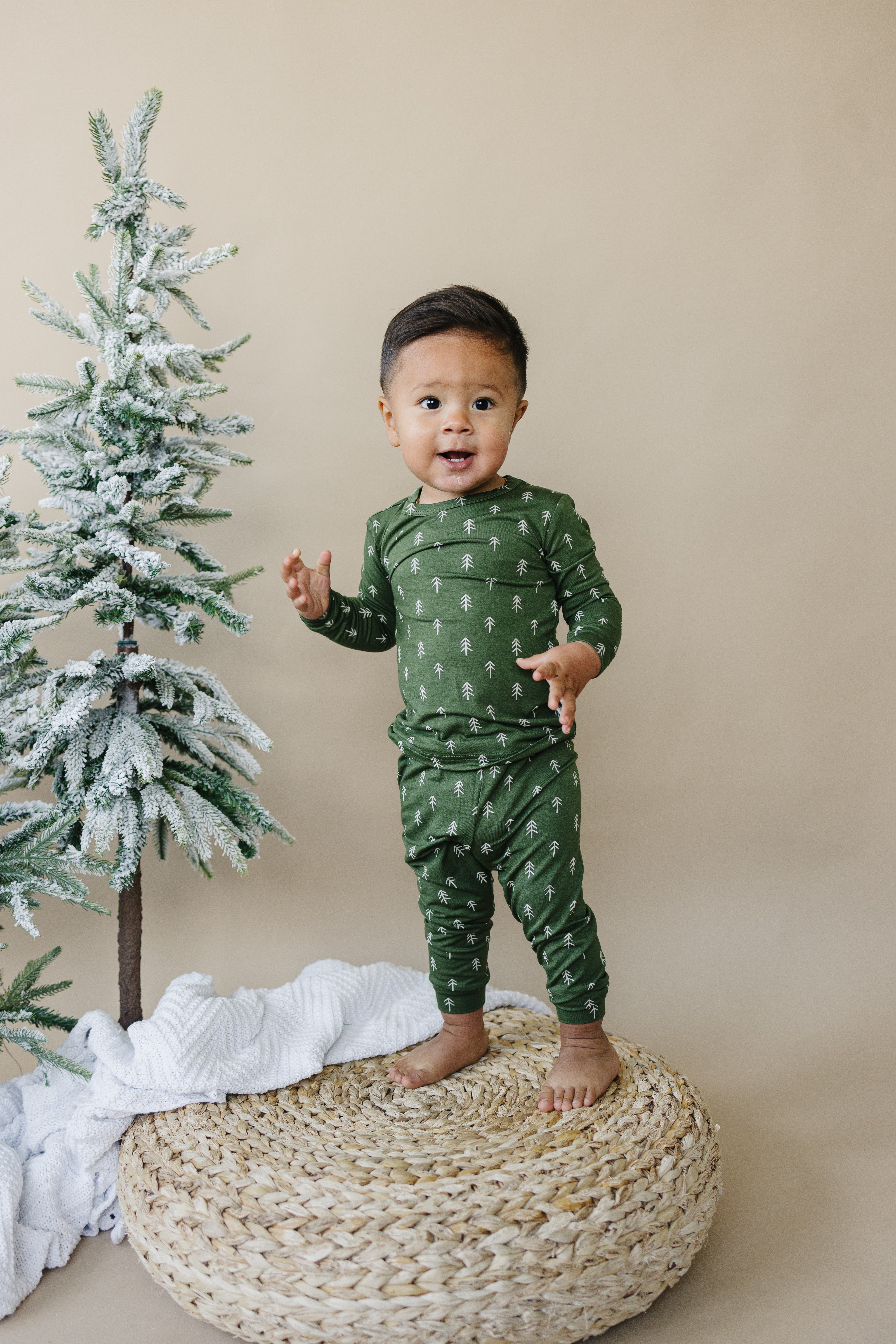 Evergreen Dreams 2pc Bamboo Pajamas *sizes 0/3 Through 6/12 Months Left