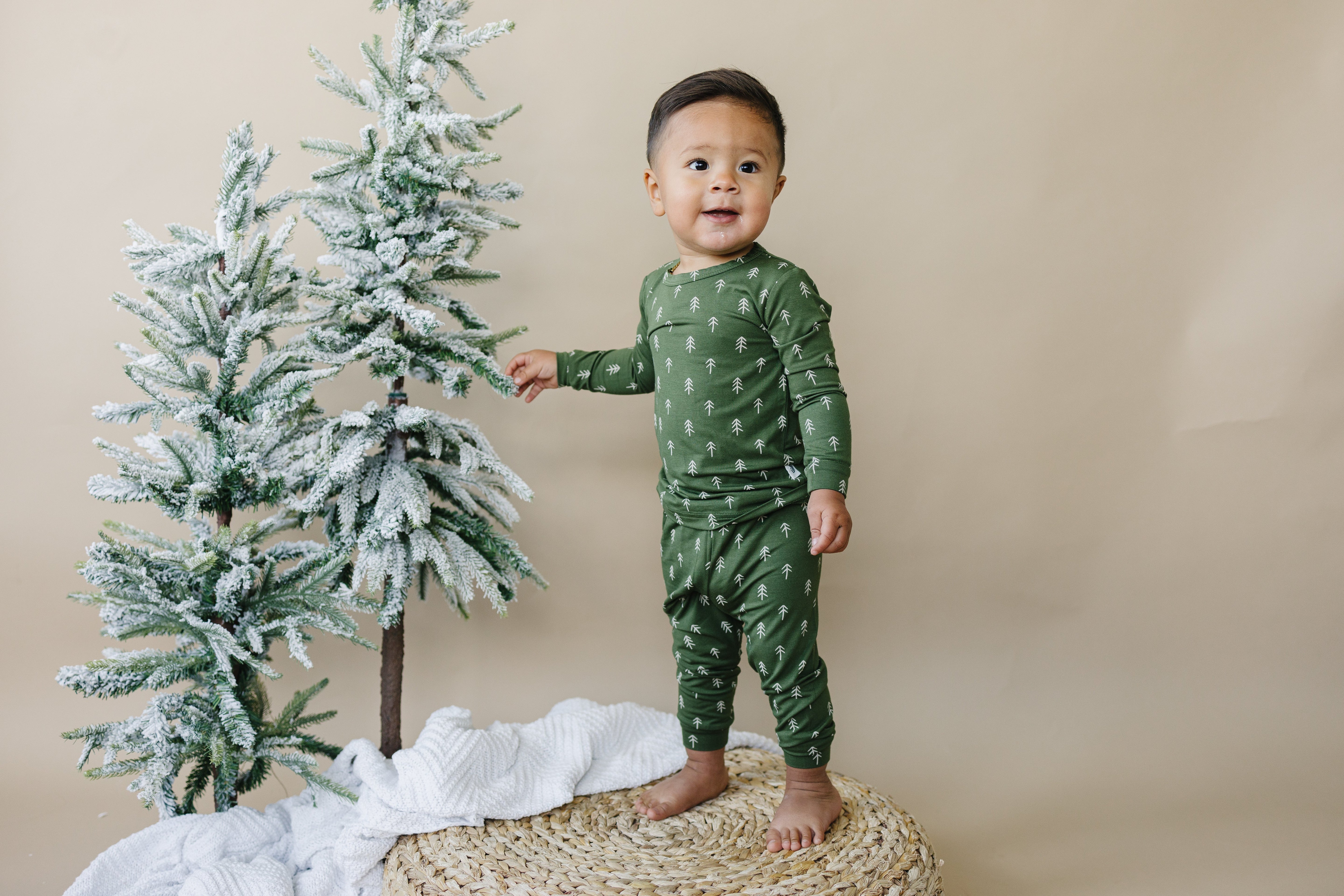 Evergreen Dreams 2pc Bamboo Pajamas *sizes 0/3 Through 6/12 Months Left