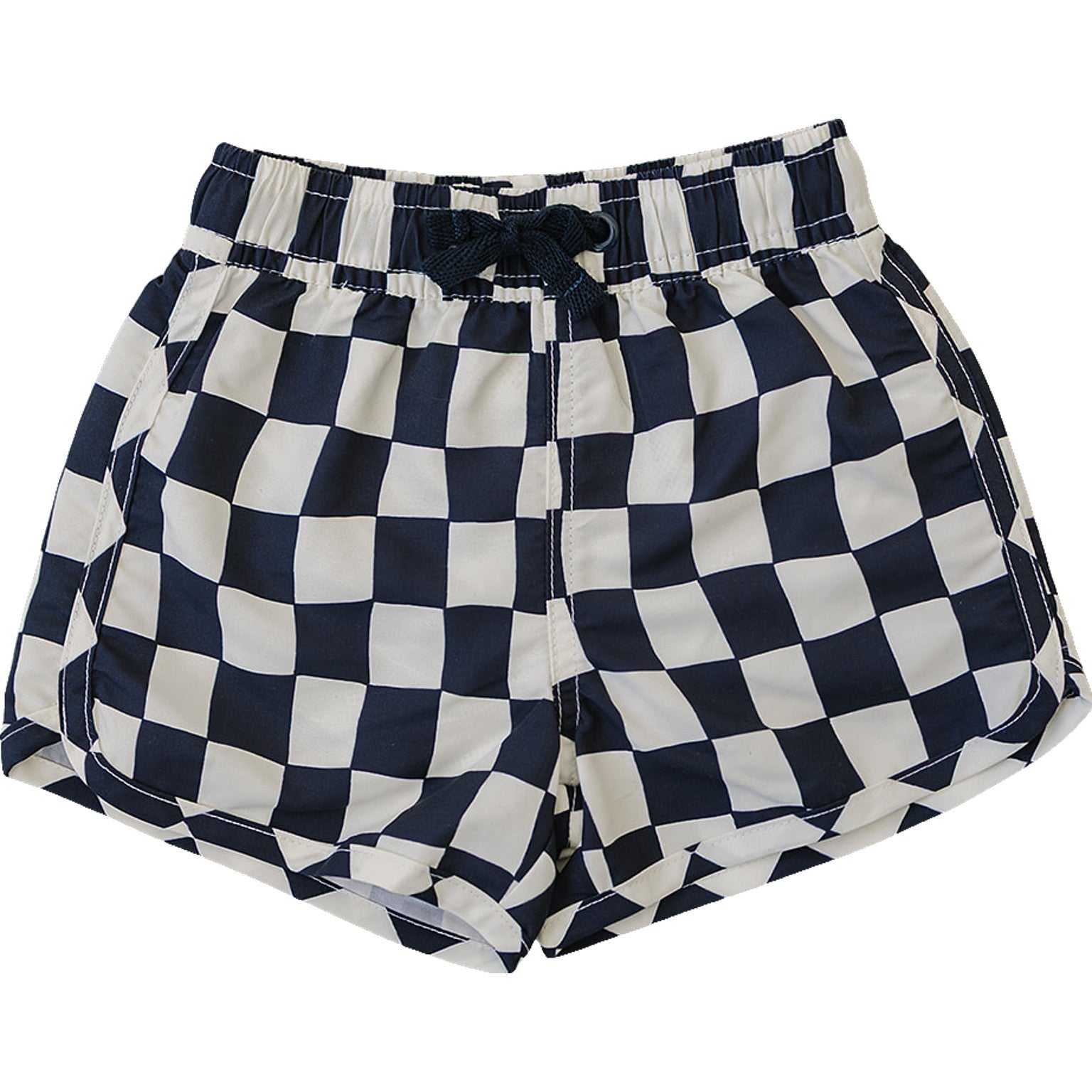 KOHLRABI BABY SWIM SHORTS - BROWN GEO PRINT