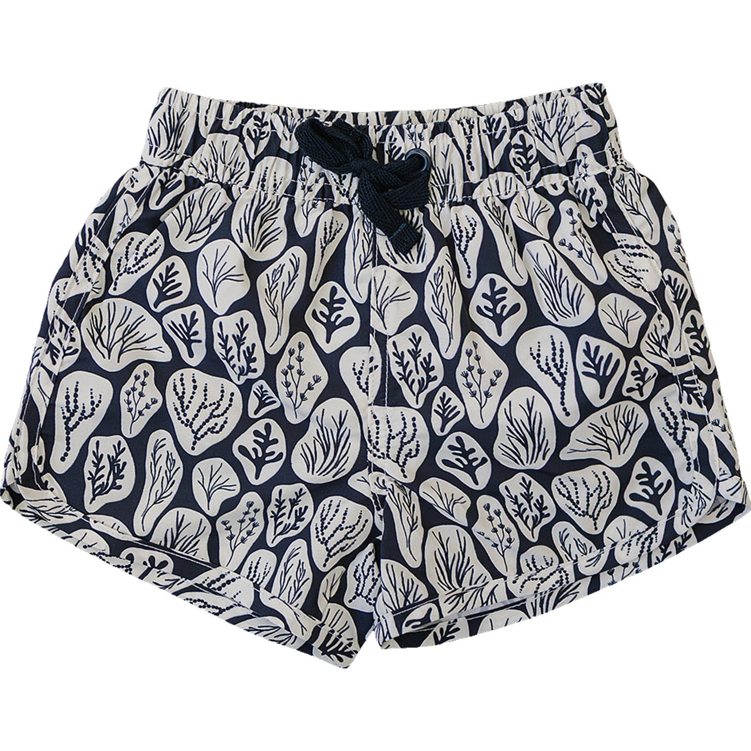 KOHLRABI BABY SWIM SHORTS - BROWN GEO PRINT main image 1