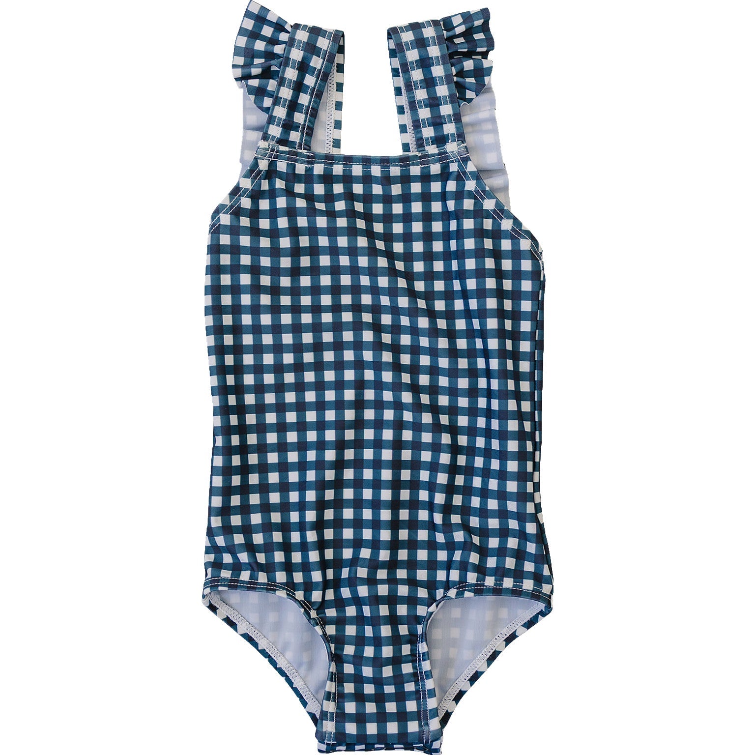 Navy Gingham One-piece