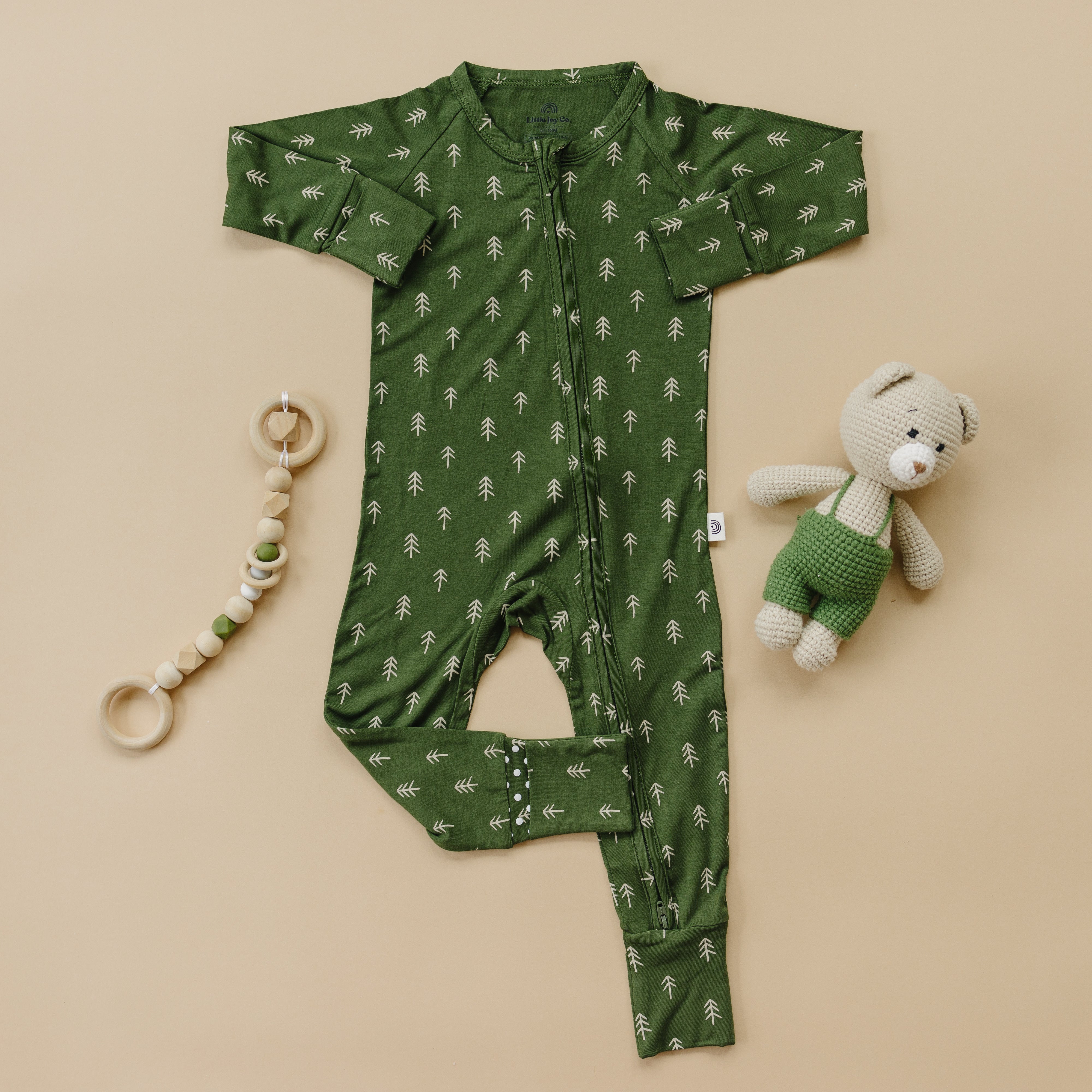 Evergreen Dreams Bamboo Zippy Pajamas
