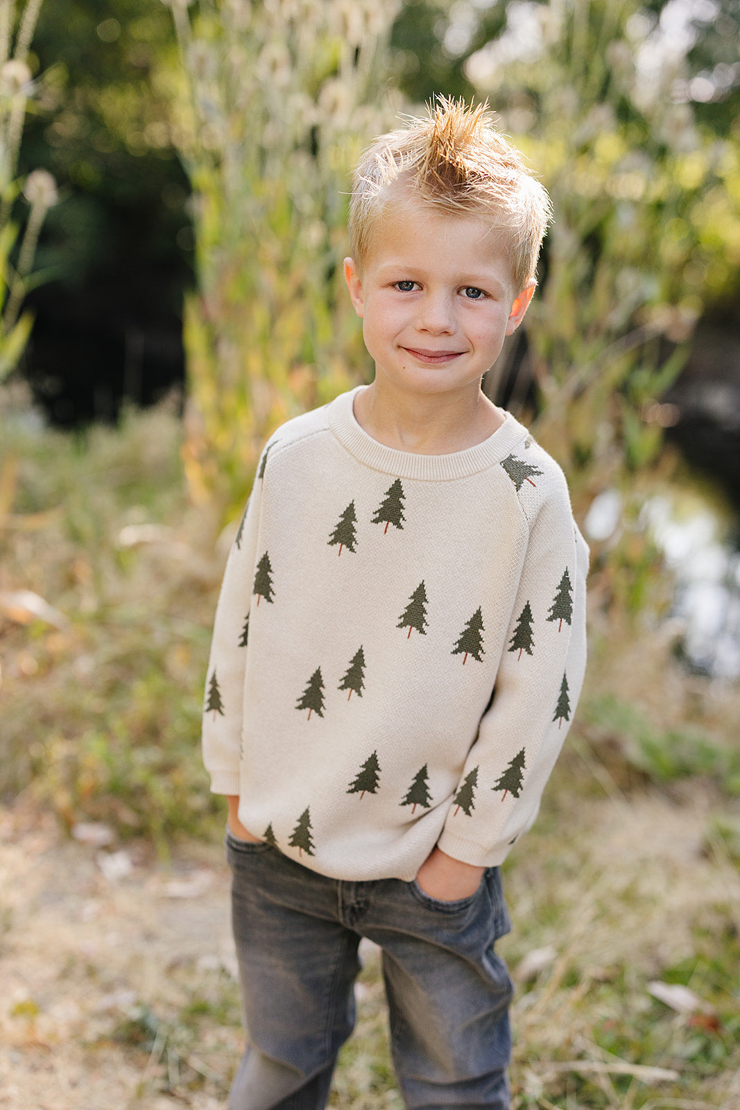 Pine Tree Knit Sweater