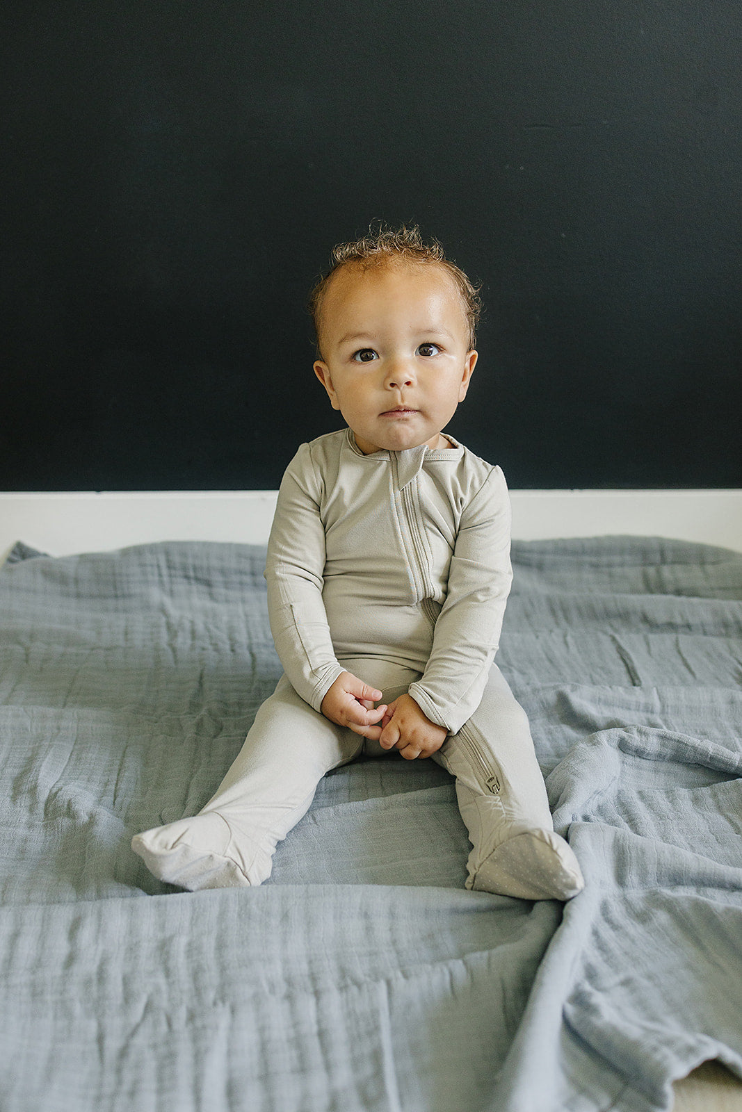 Oatmeal Bamboo Zipper