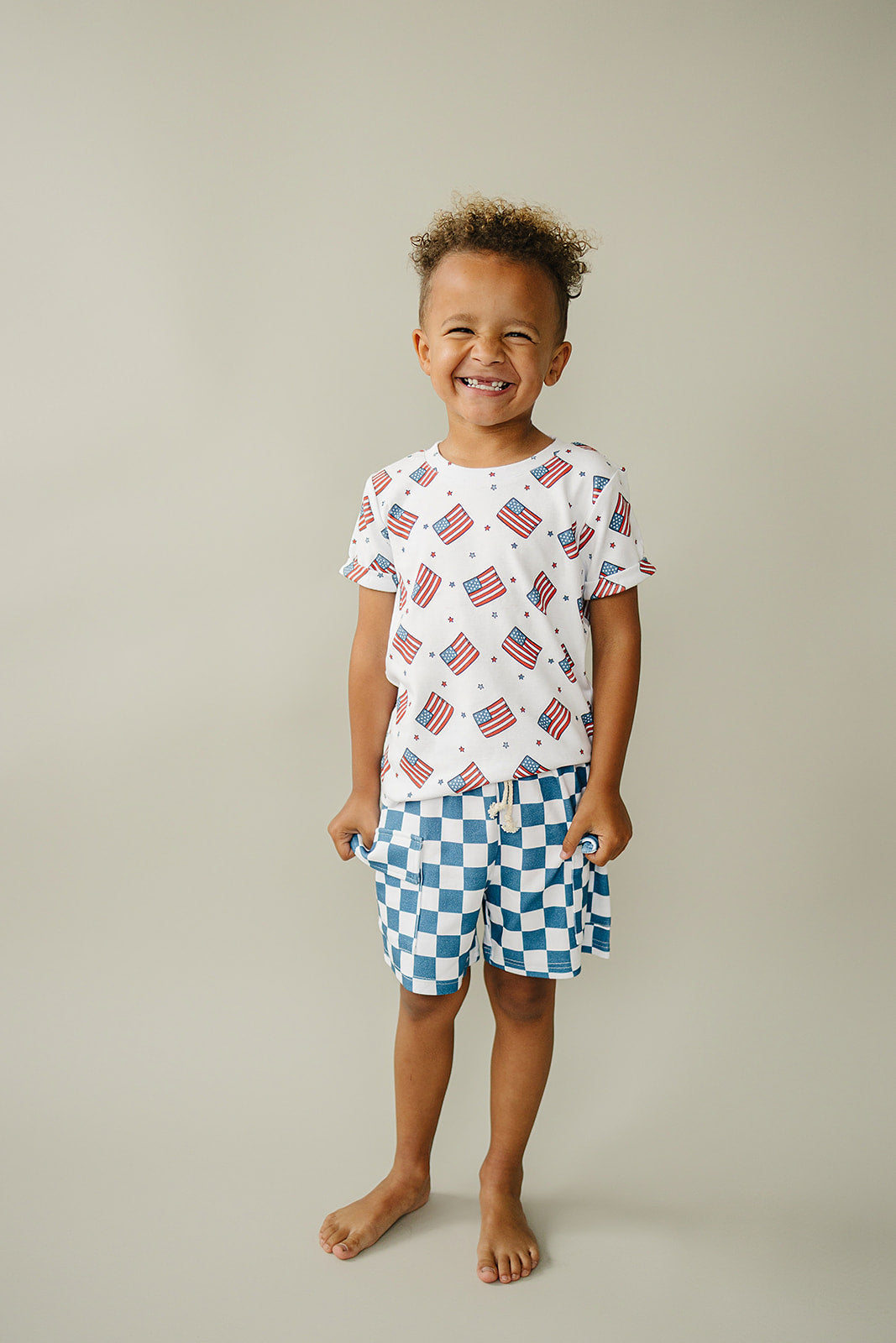 Cargo Shorts Set | Patriotic Vibes