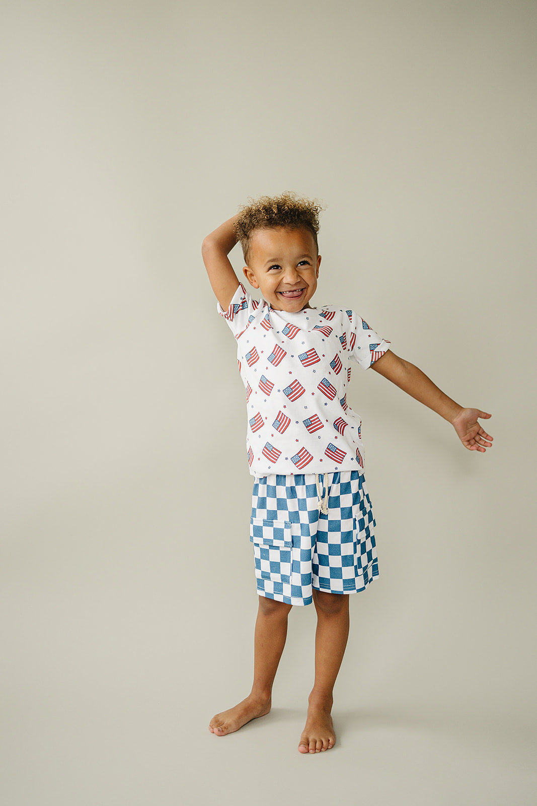 Cargo Shorts Set | Patriotic Vibes