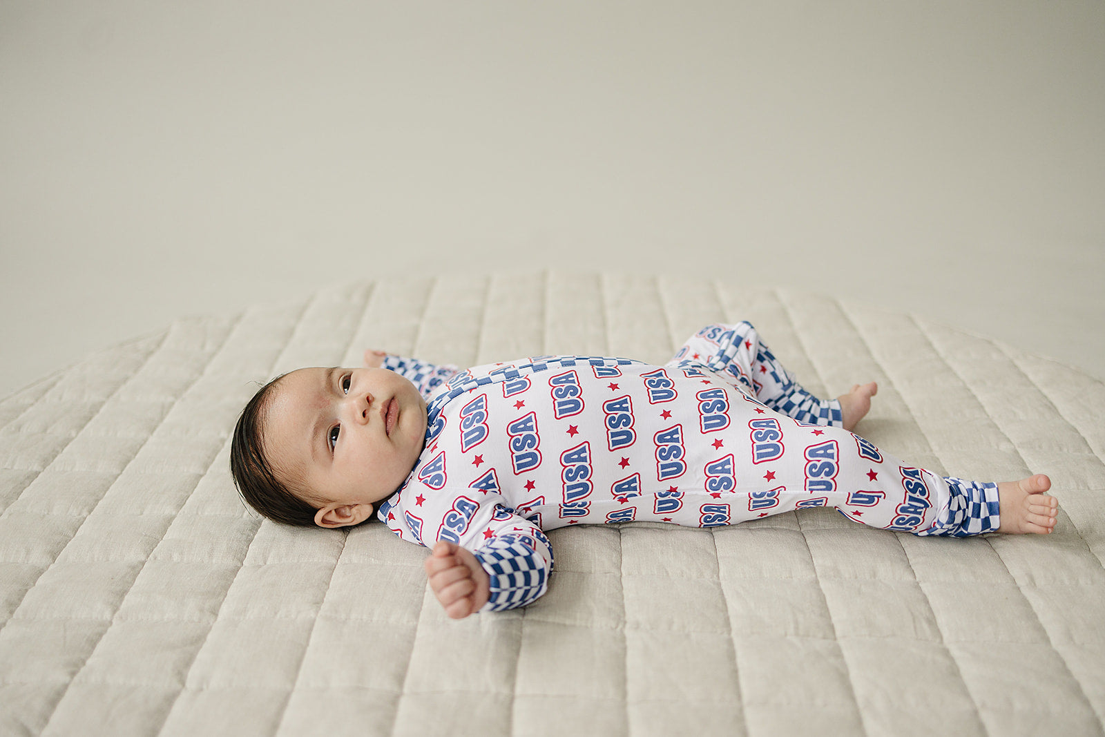 Bamboo Zip Romper | Usa