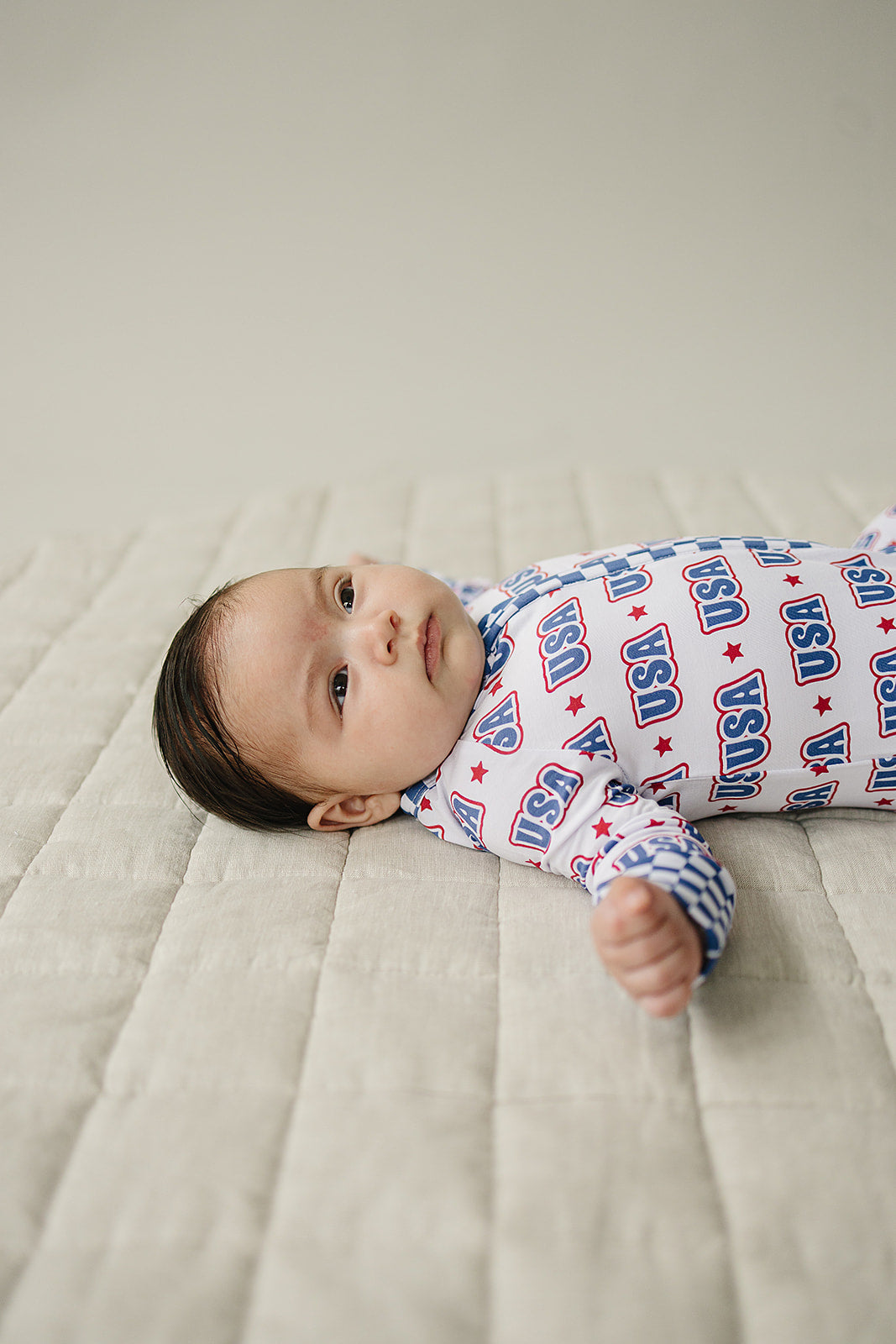 Bamboo Zip Romper | Usa