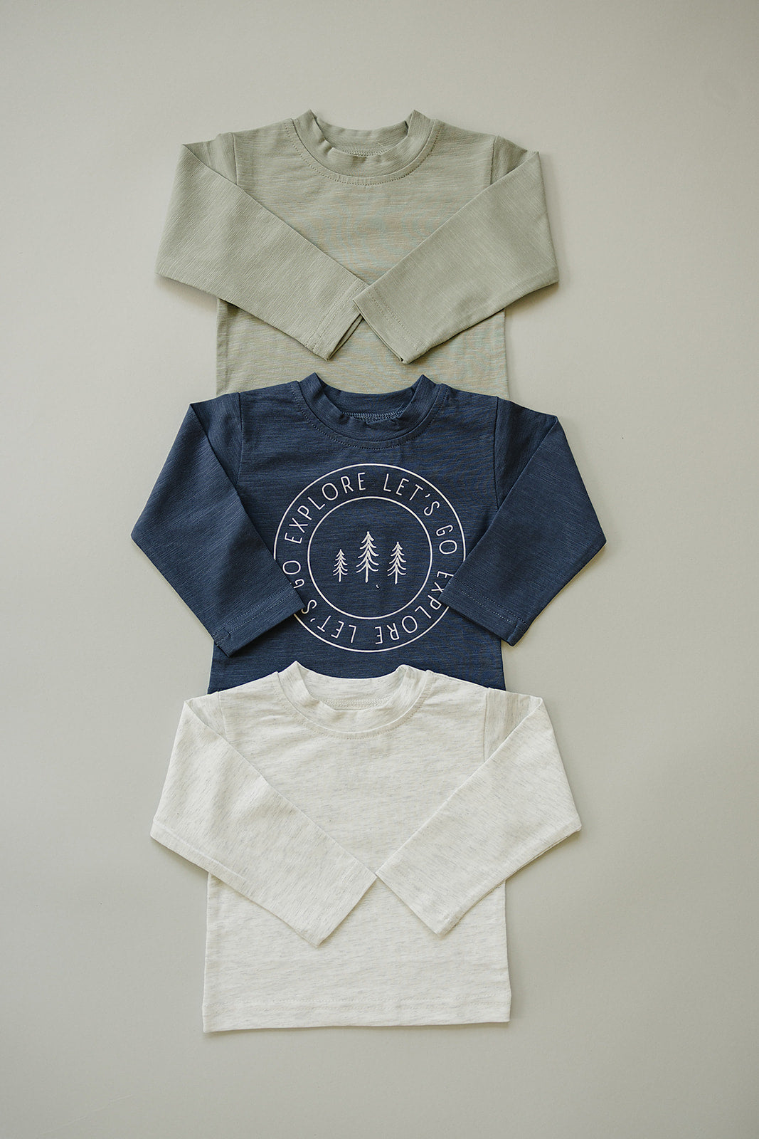 Sage Long Sleeve Cotton Tee