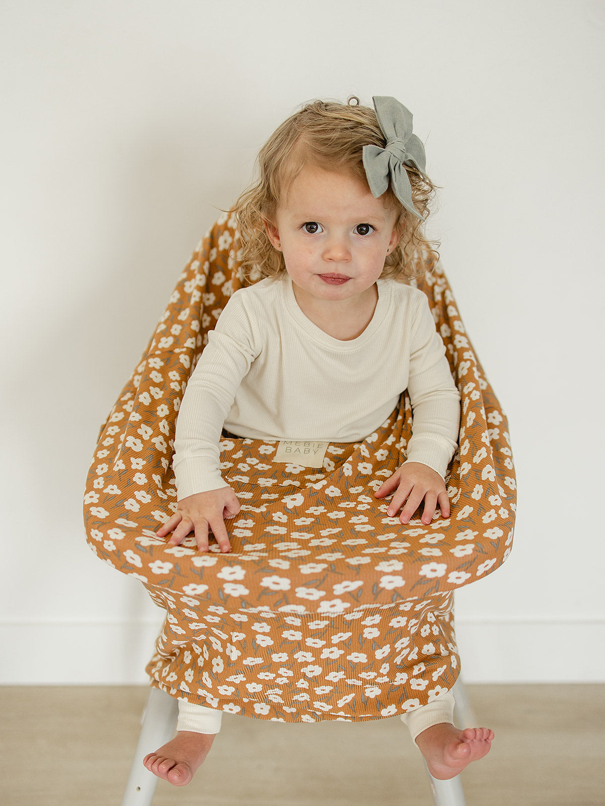 Mustard Floral Bamboo Multi-use Cover