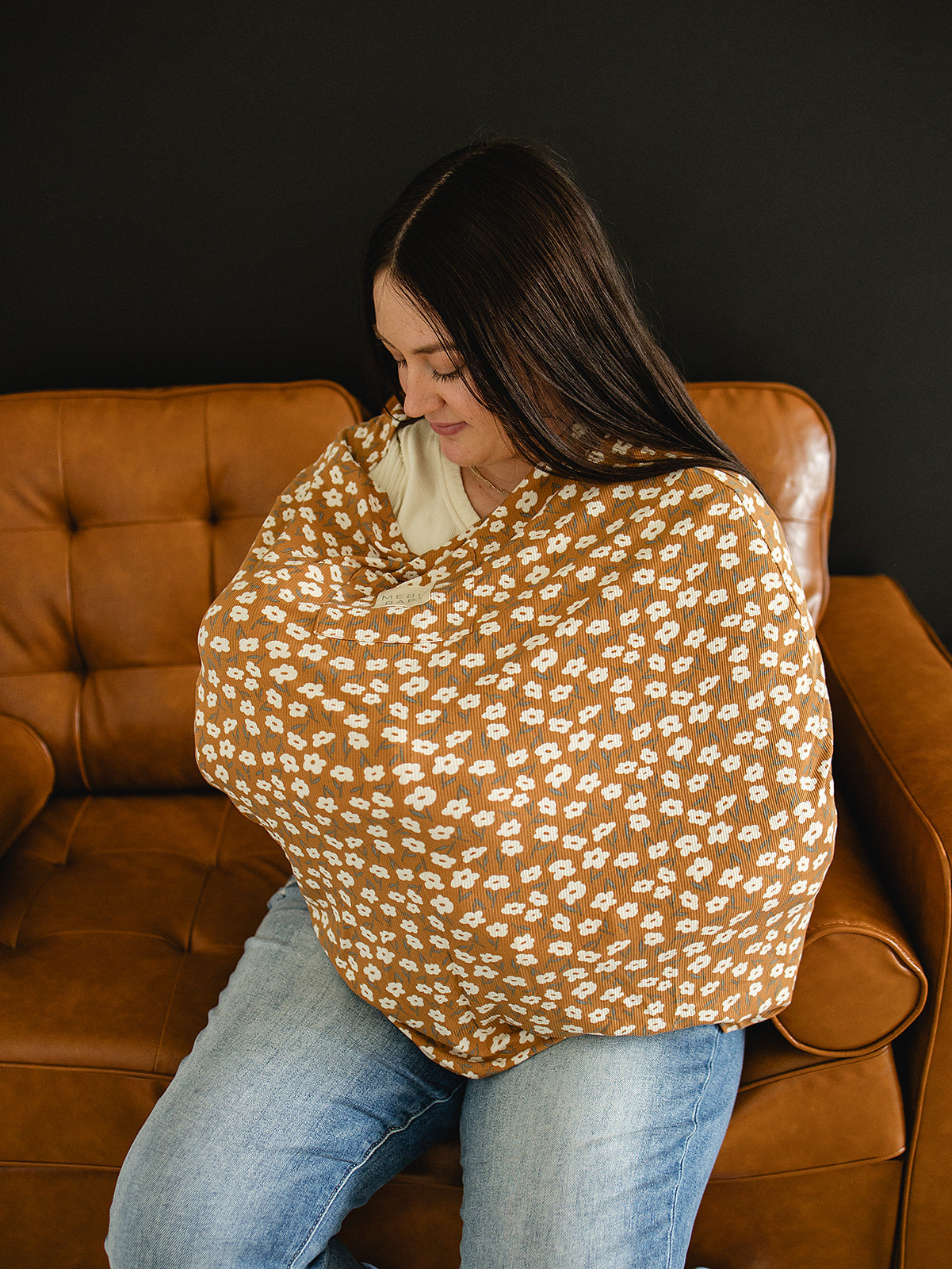 Mustard Floral Bamboo Multi-use Cover