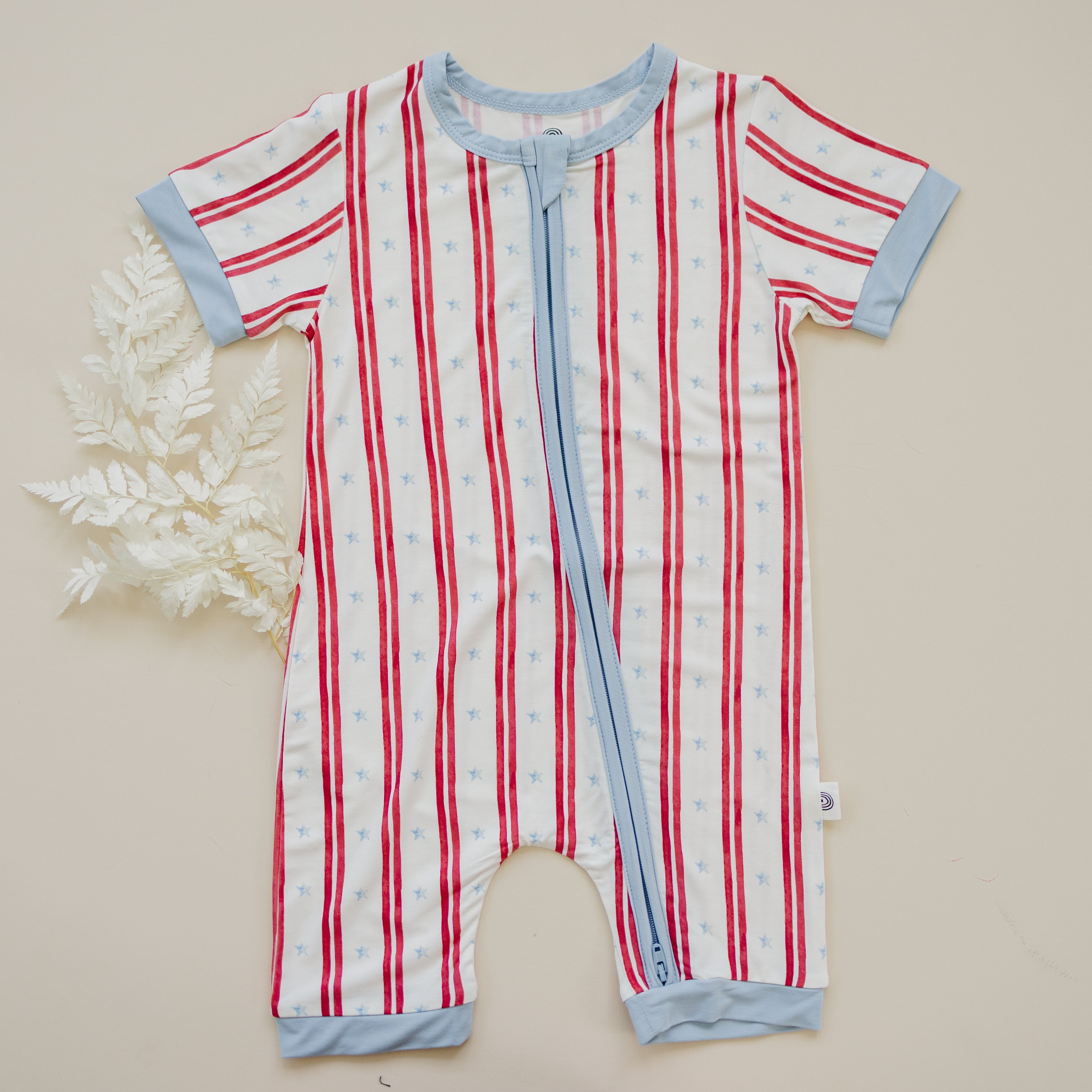 Stars & Stripes Bamboo Shorty Pajamas