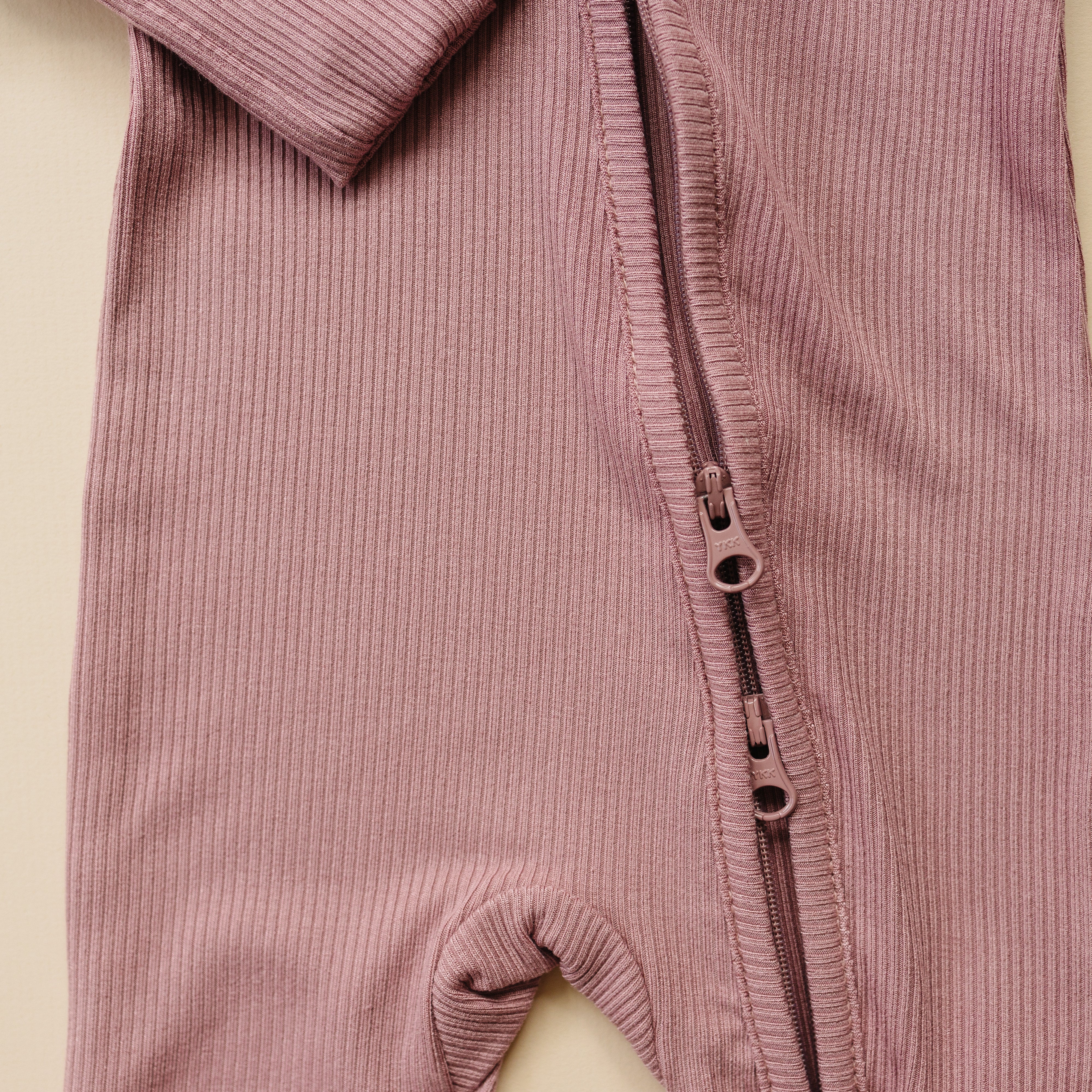 Solid Ribbed Bamboo Zippy Romper - More Colors