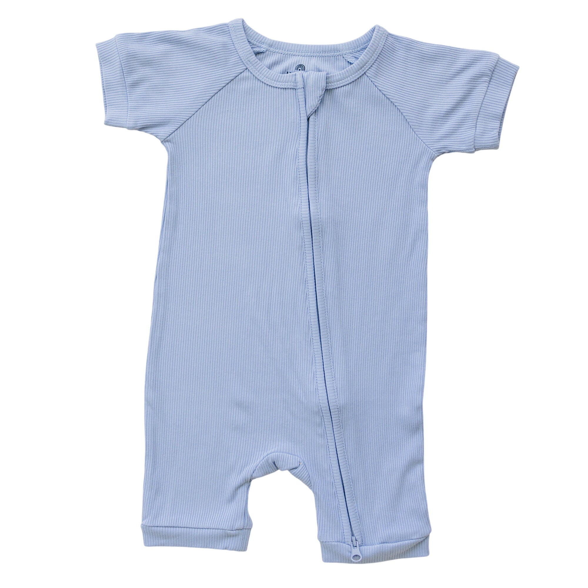 Solid Ribbed Bamboo Shorty Romper - More Colors