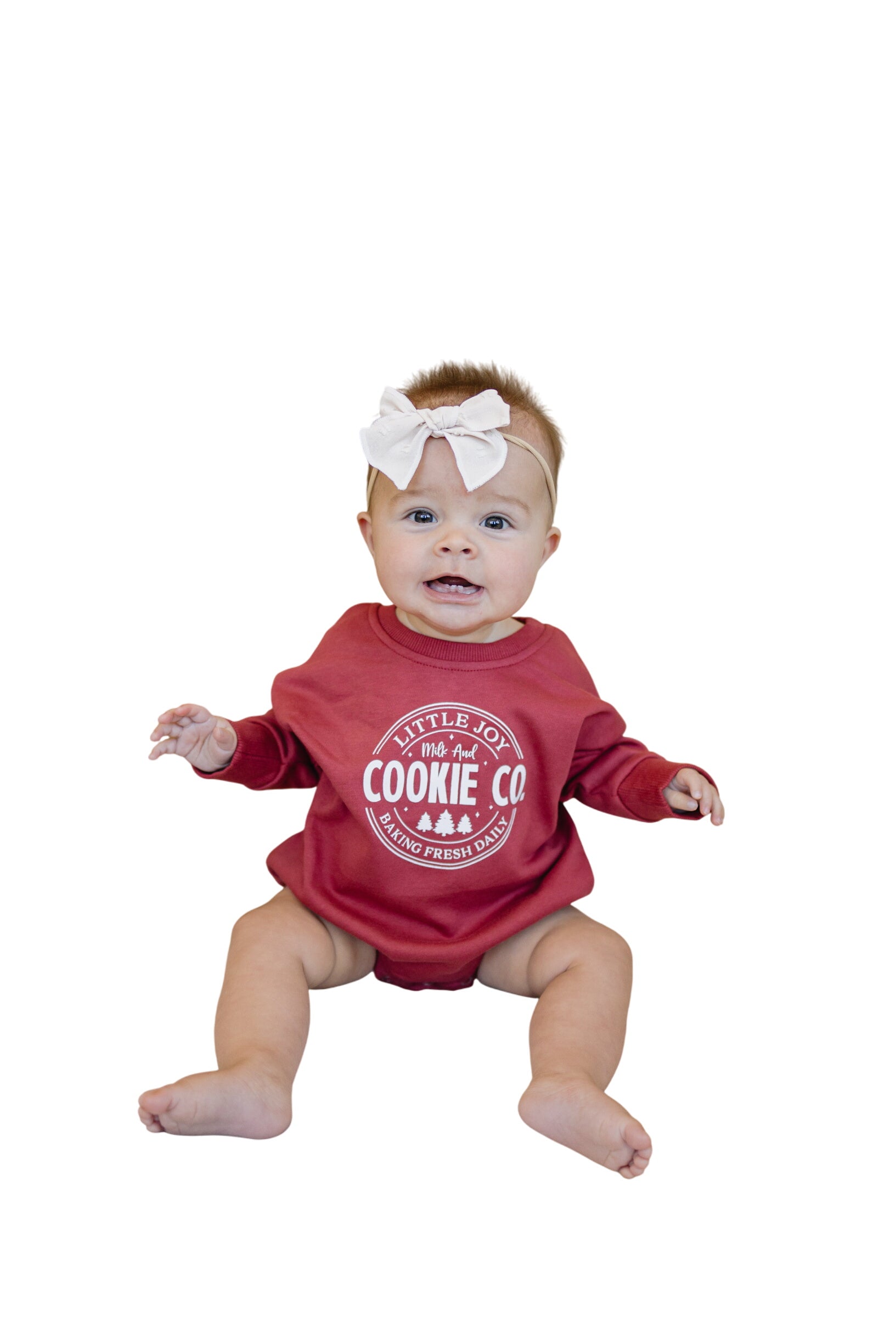 kie Co. Christmas Sweatshirt Romper