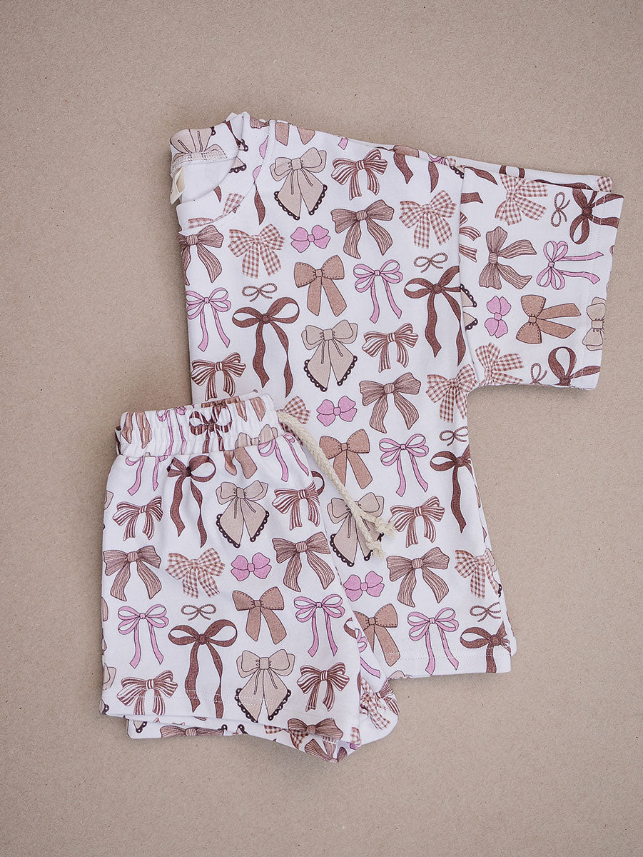 Shorts Set | Mocha Bows