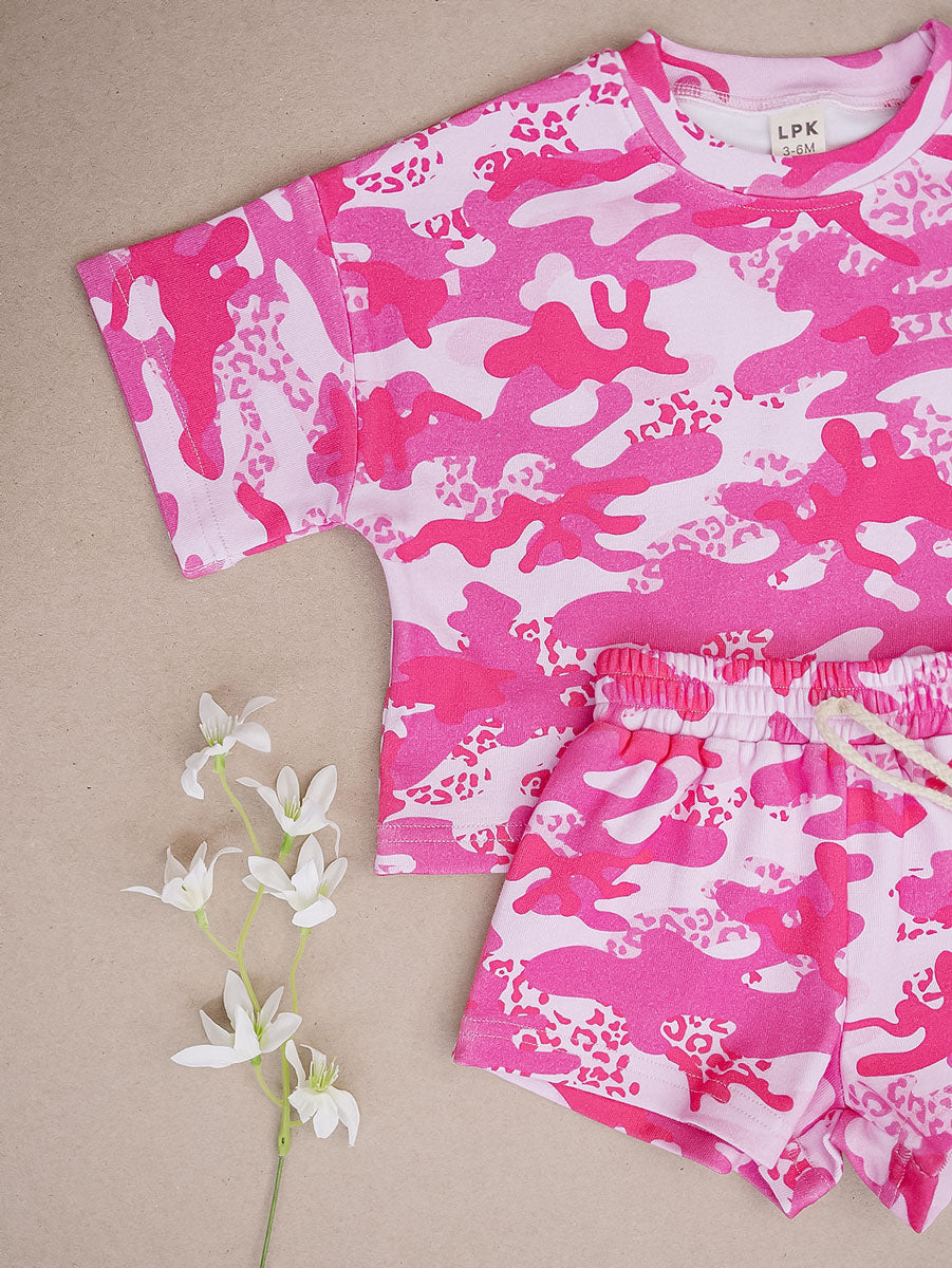 Shorts Set | Camo Leopard