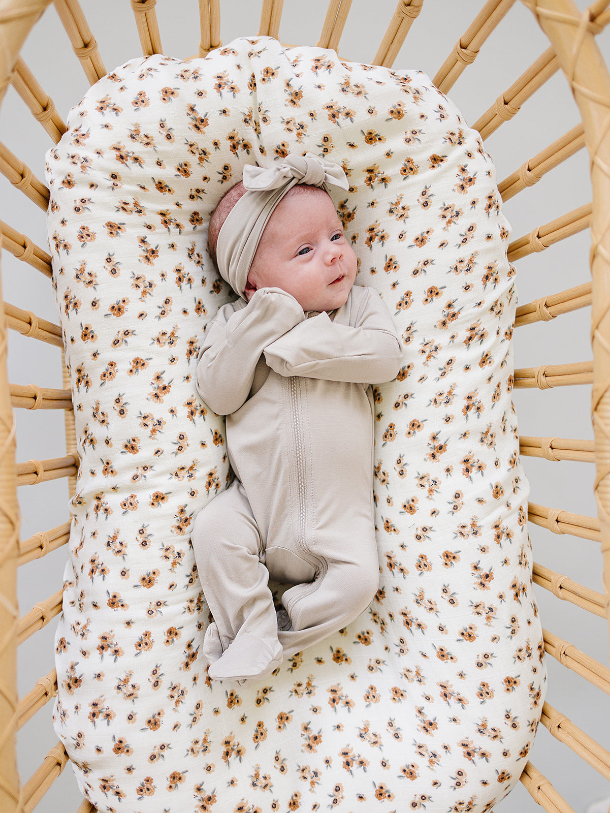 Oatmeal Bamboo Zipper