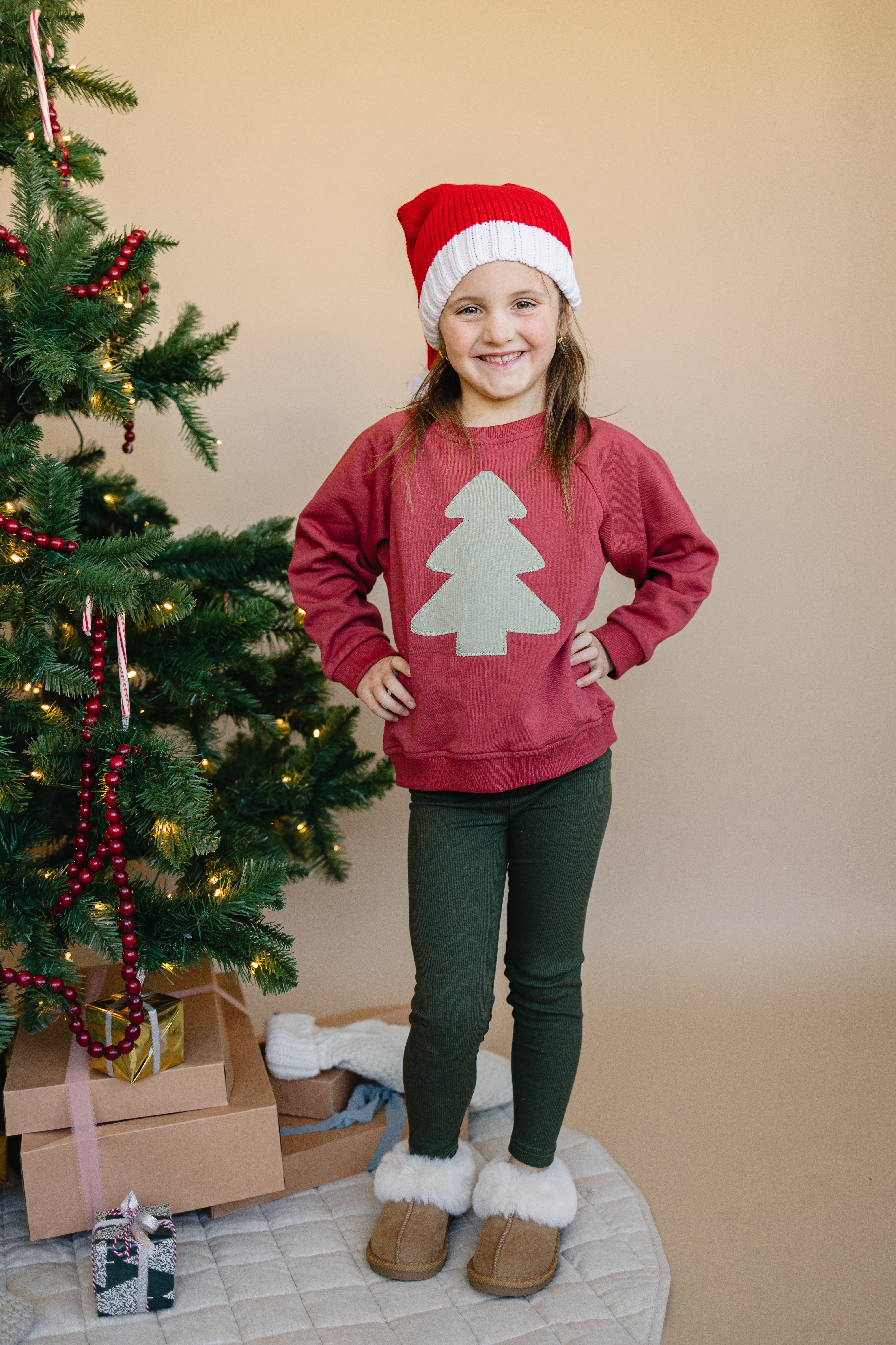 Christmas Tree Patch Sweatshirt