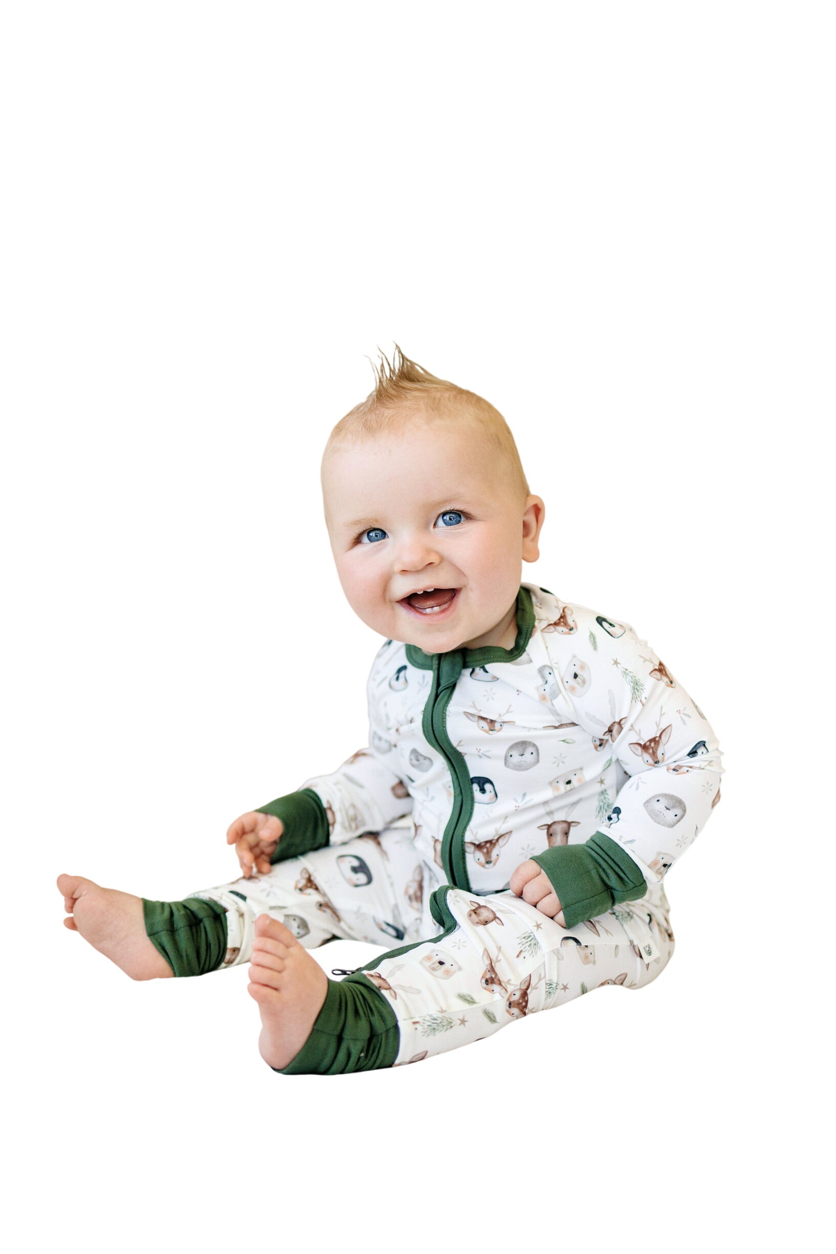 North Pole Pals Bamboo Zippy Romper