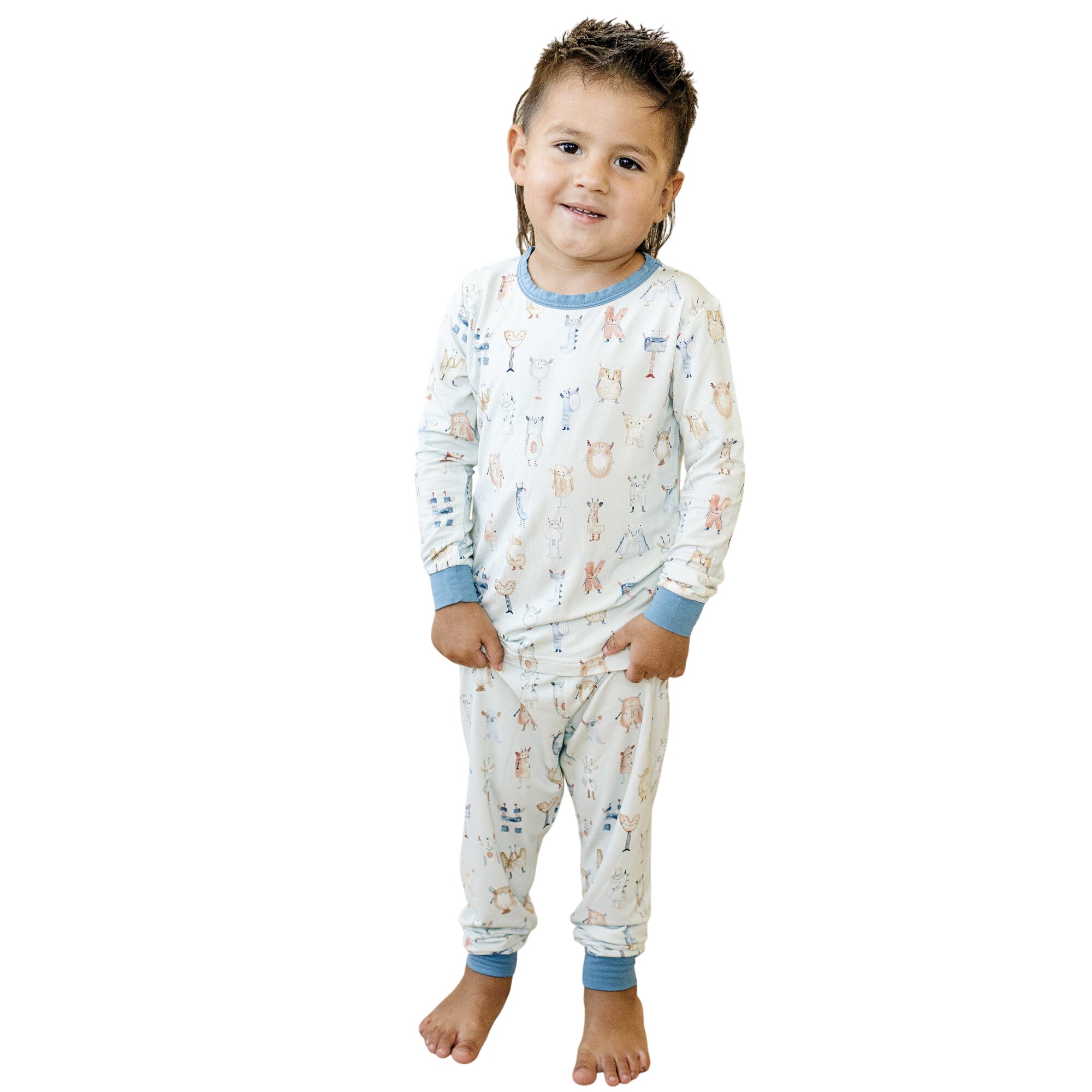 M Is For Monsters 2pc Bamboo Pajamas