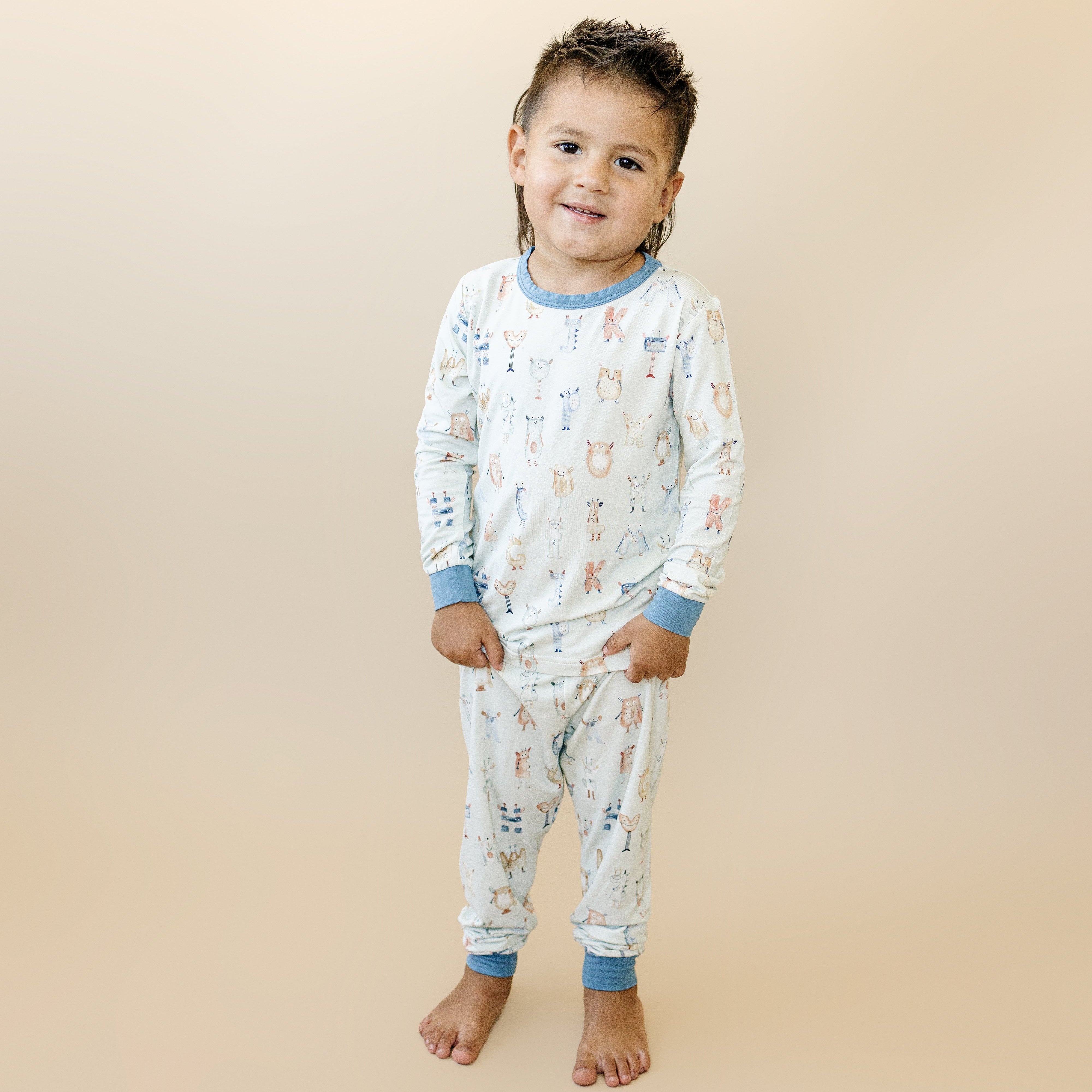 M Is For Monsters 2pc Bamboo Pajamas