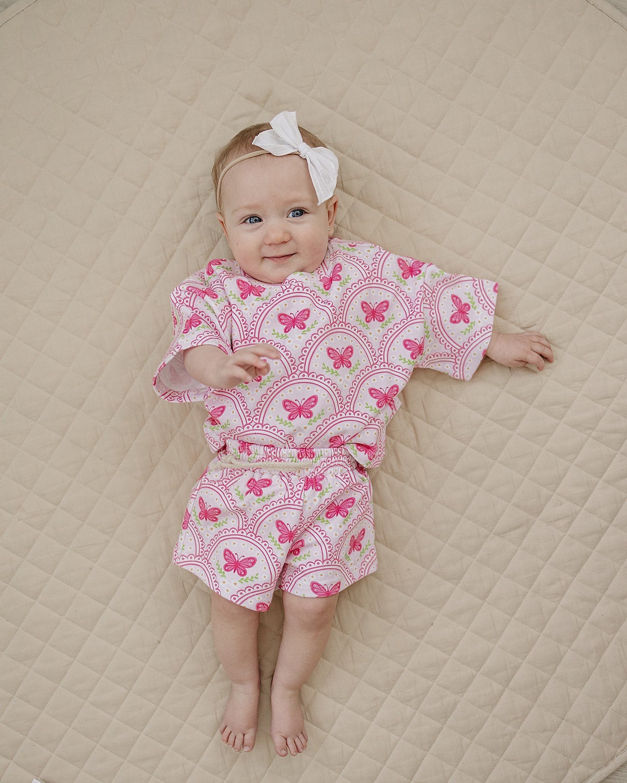 Shorts Set | Pink Butterfly