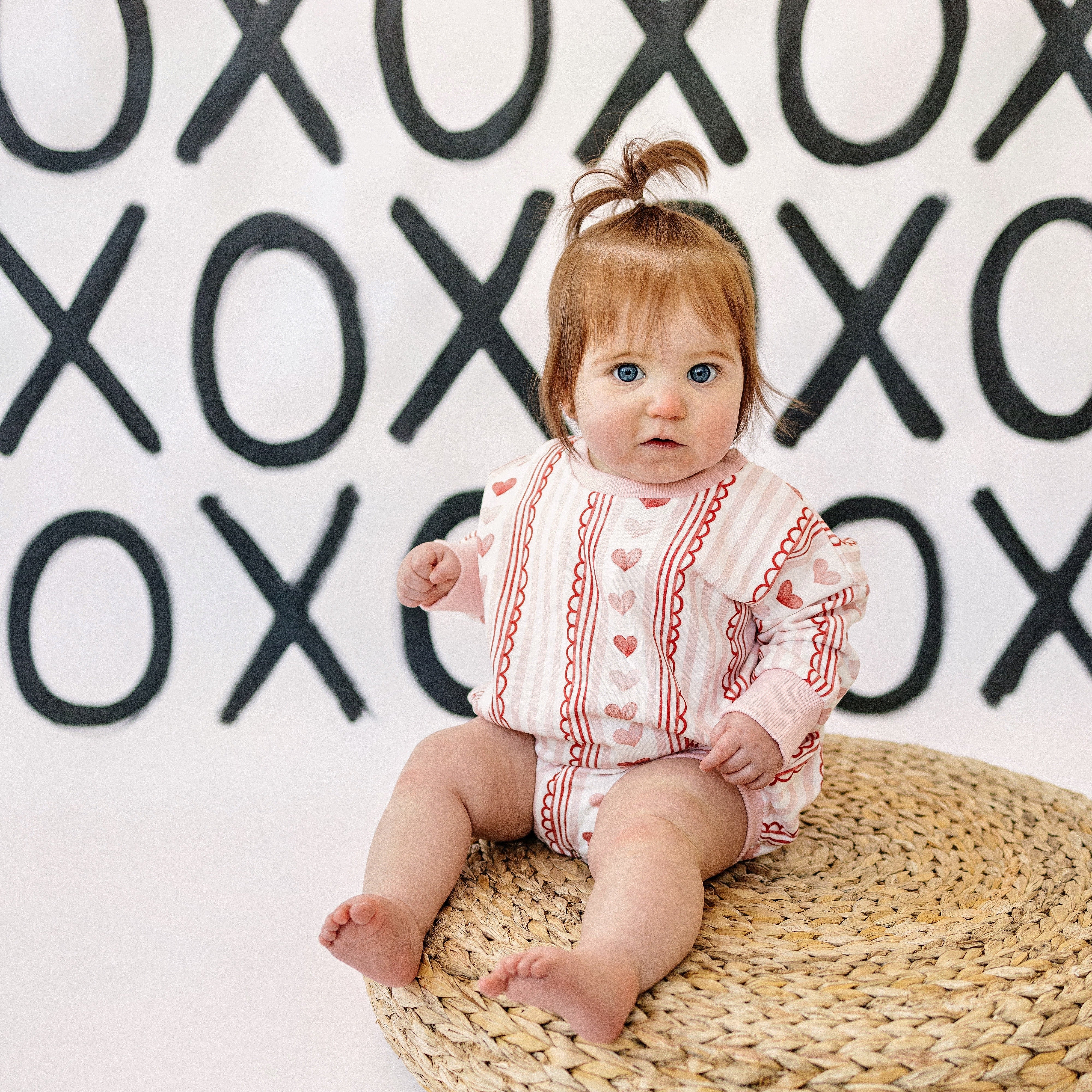 Laced With Love Sweatshirt Romper