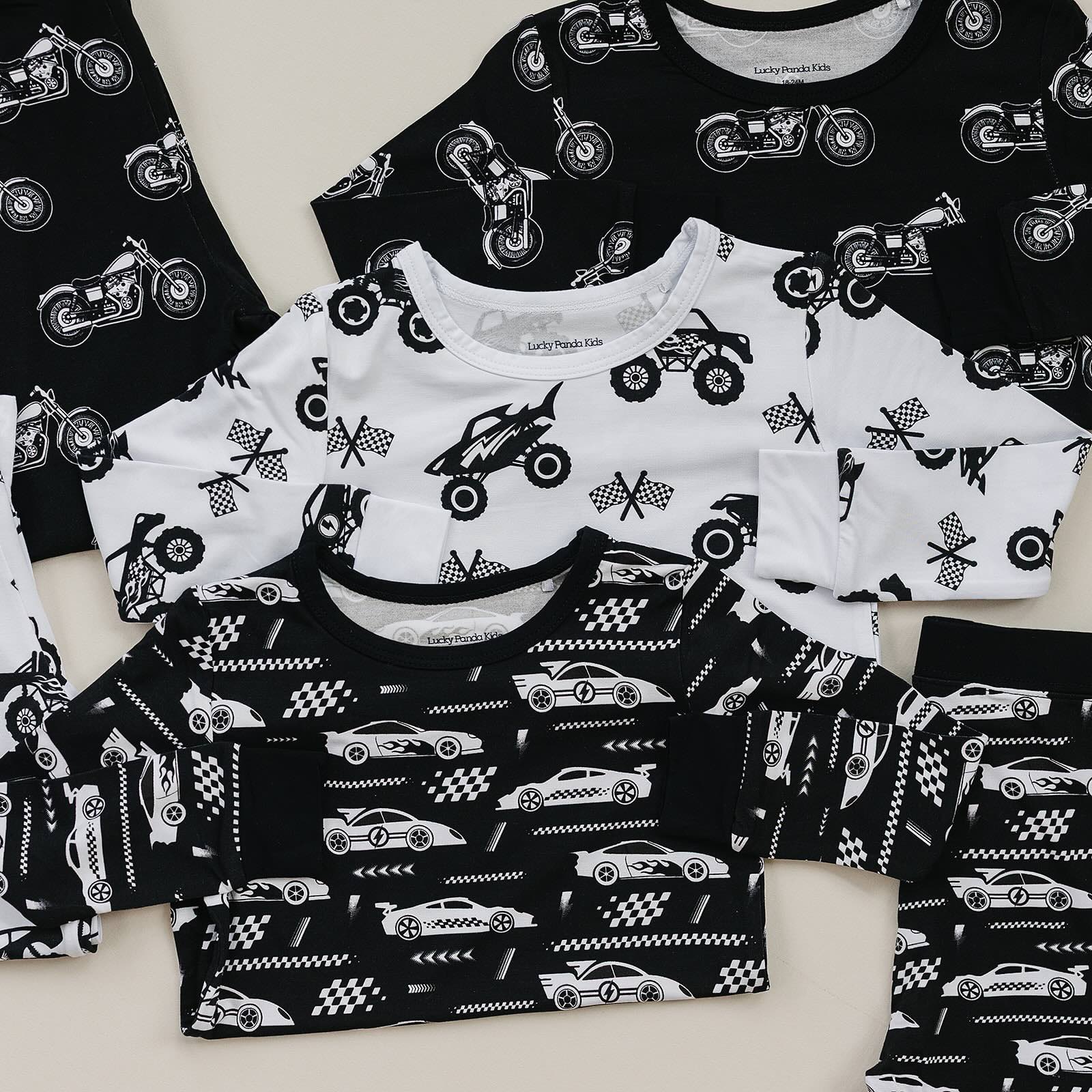 Bamboo Two Piece Set | Born To Ride Black
