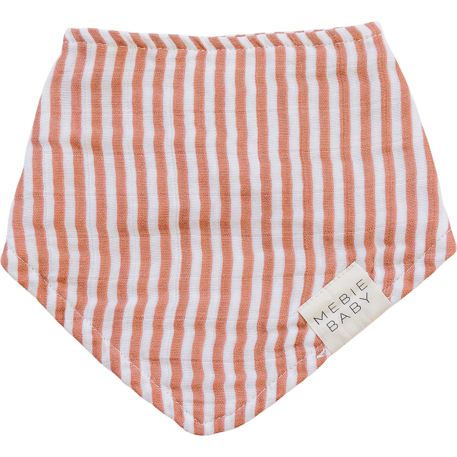 Pink Stripes Classic Muslin Bib