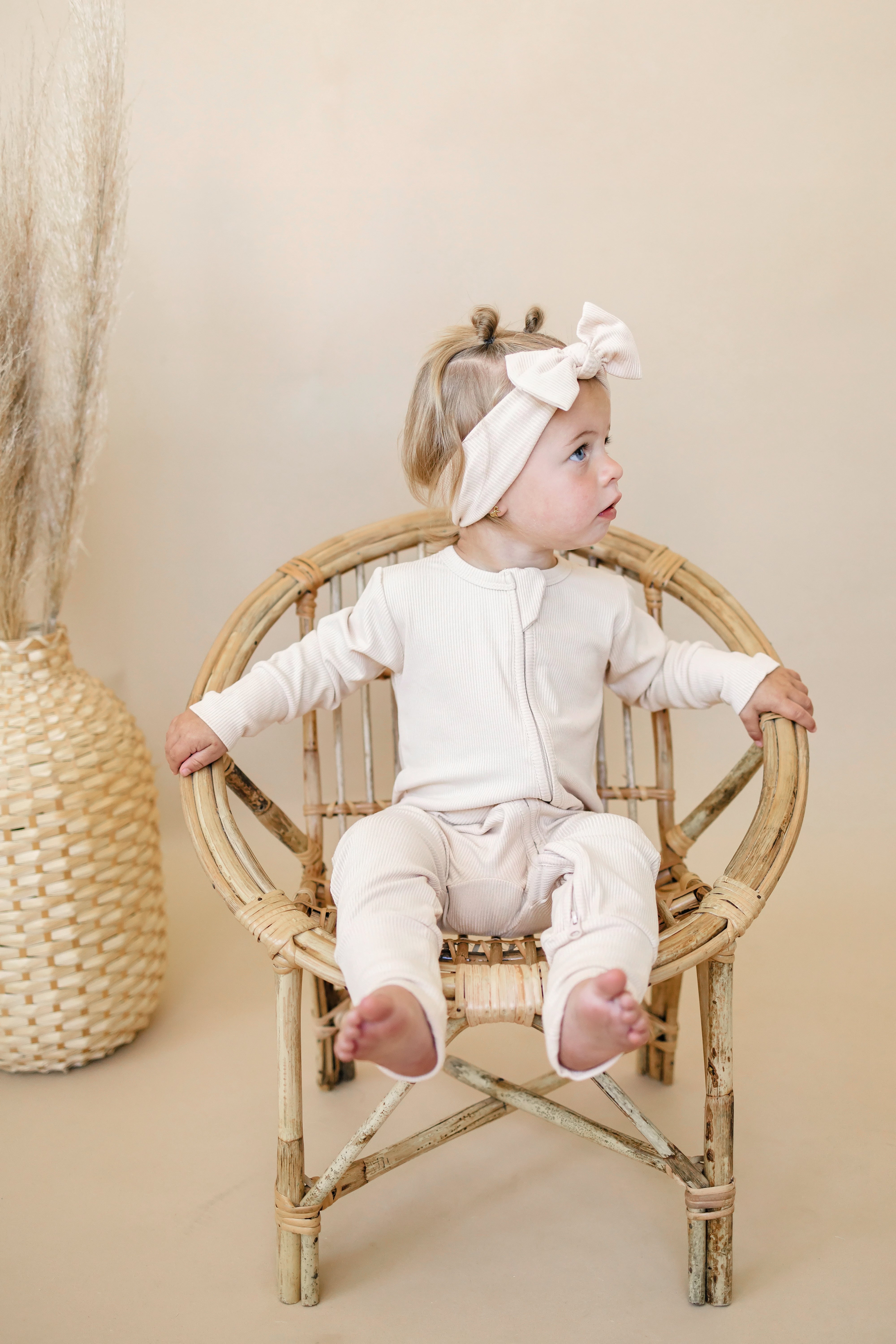 Solid Ribbed Bamboo Zippy Romper - More Colors