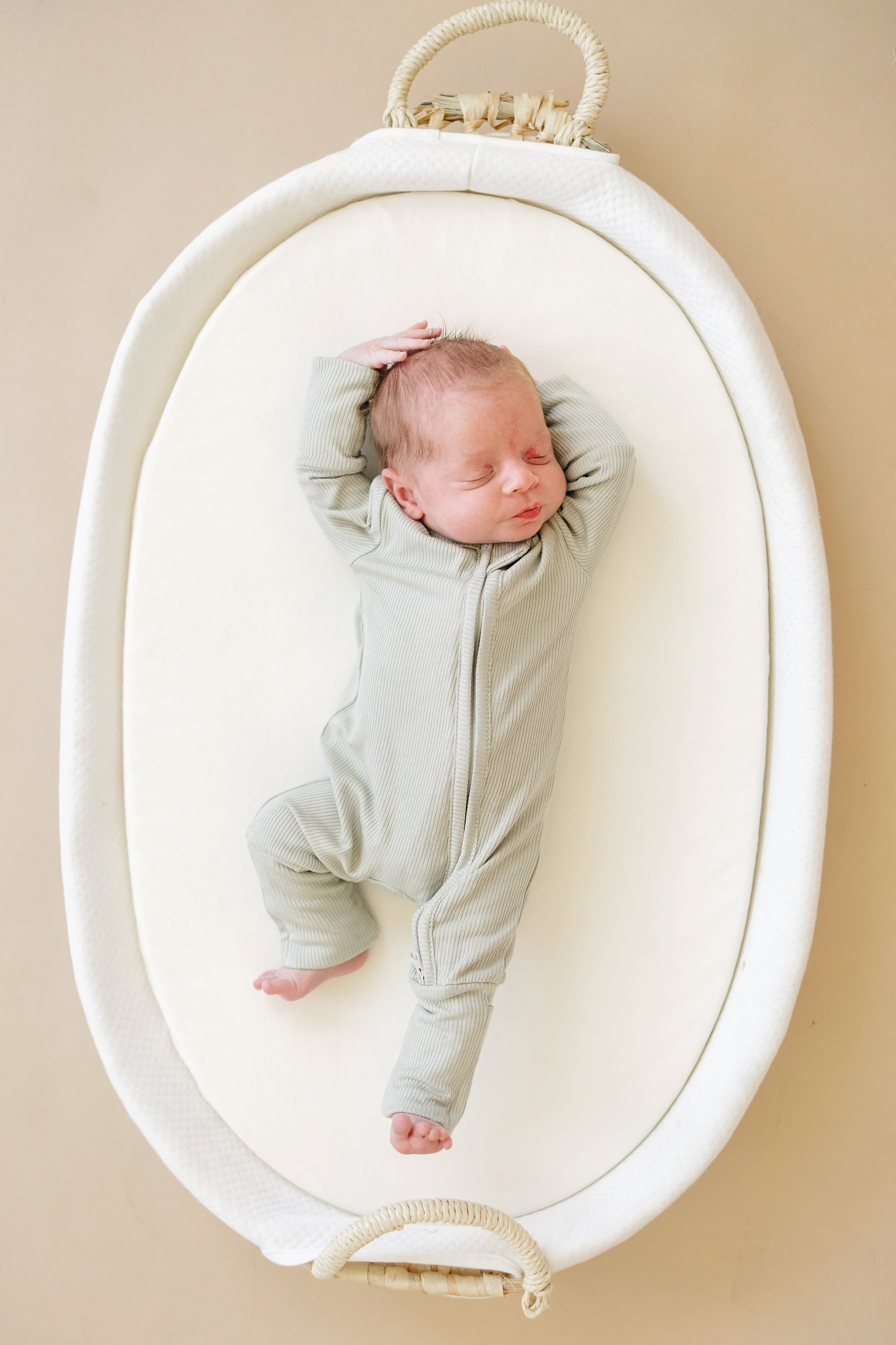 Solid Ribbed Bamboo Zippy Romper - More Colors