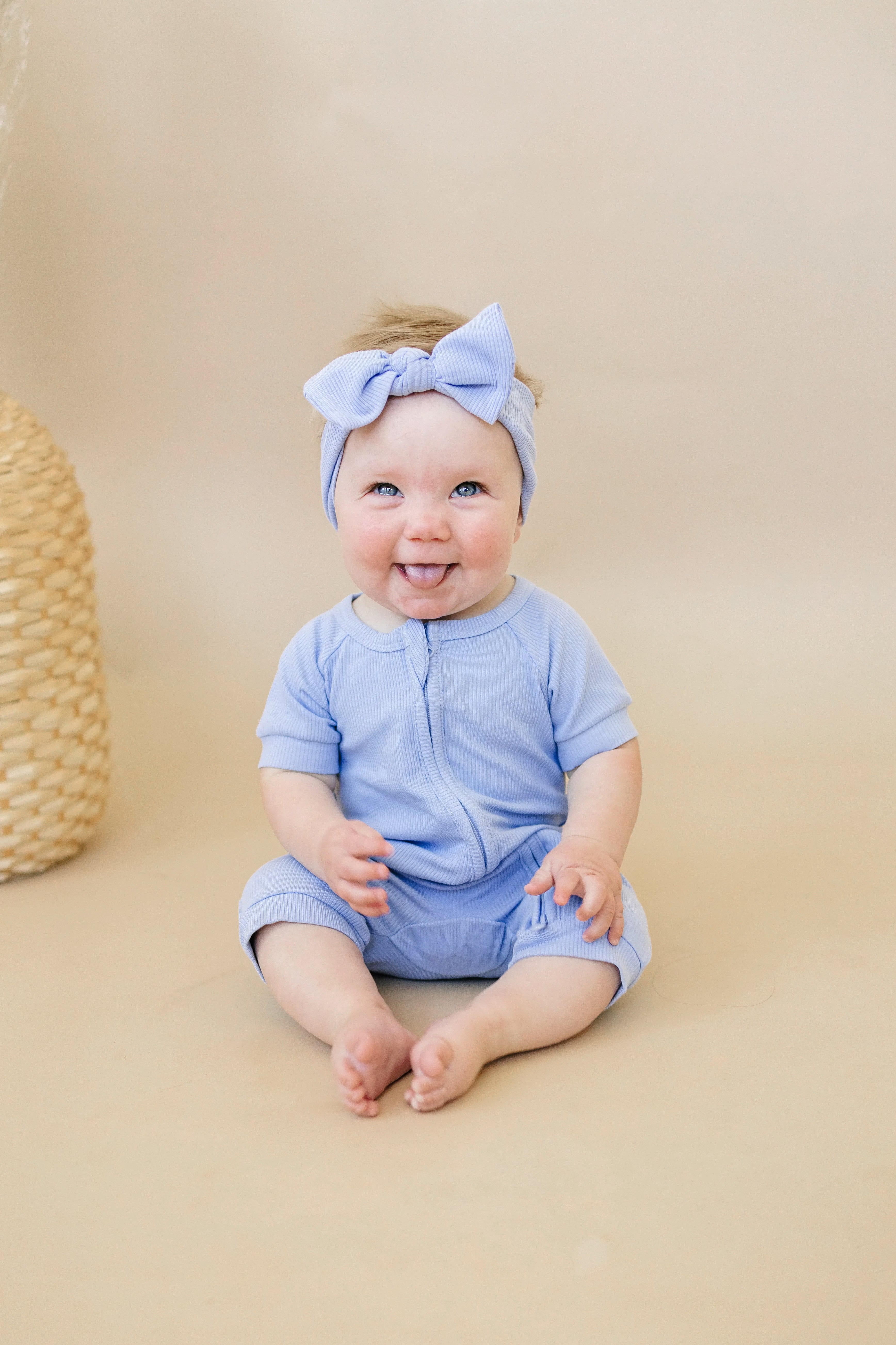 Solid Ribbed Bamboo Shorty Romper - More Colors