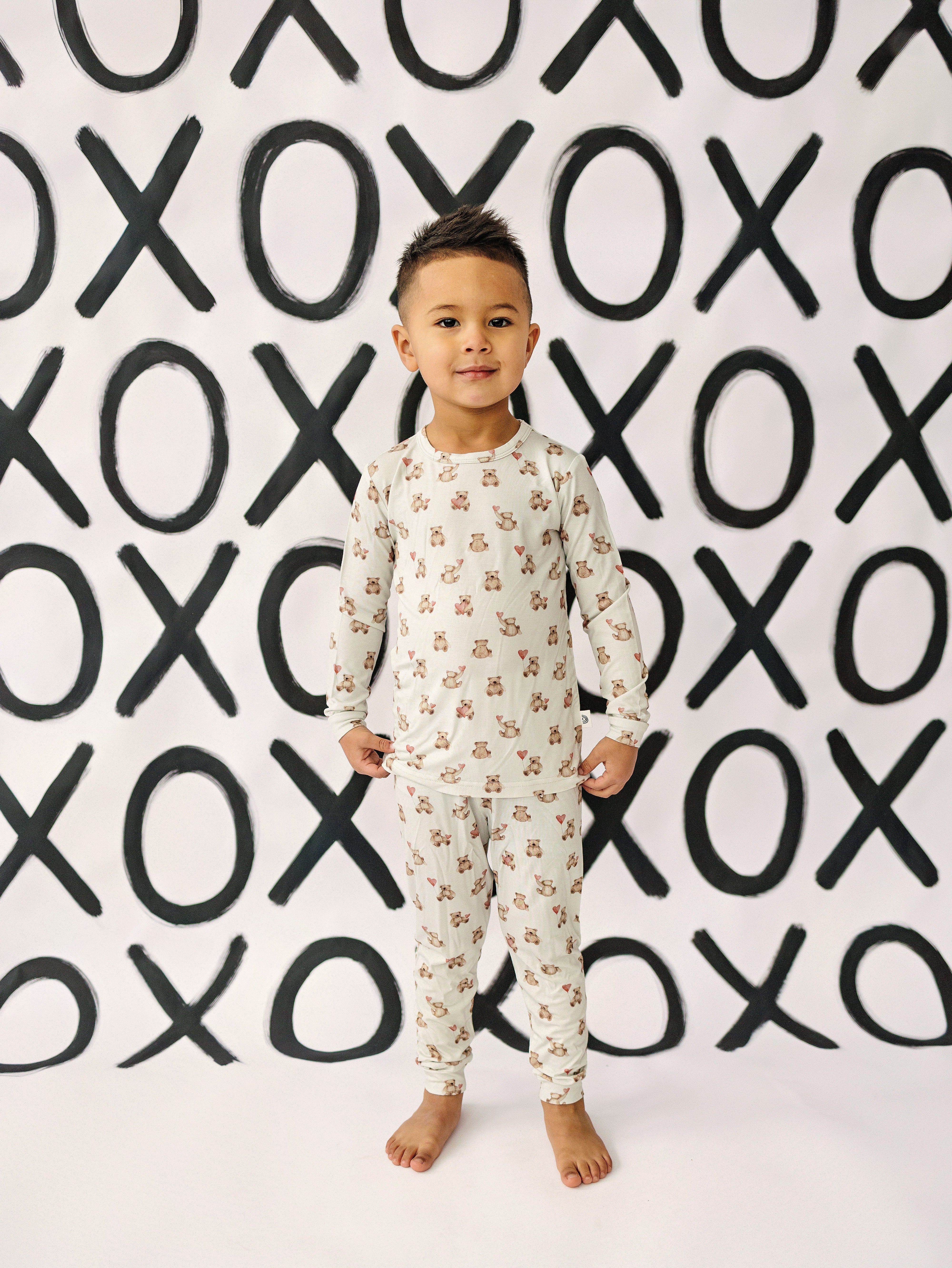 Teddy-gram 2pc Bamboo Pajama Set