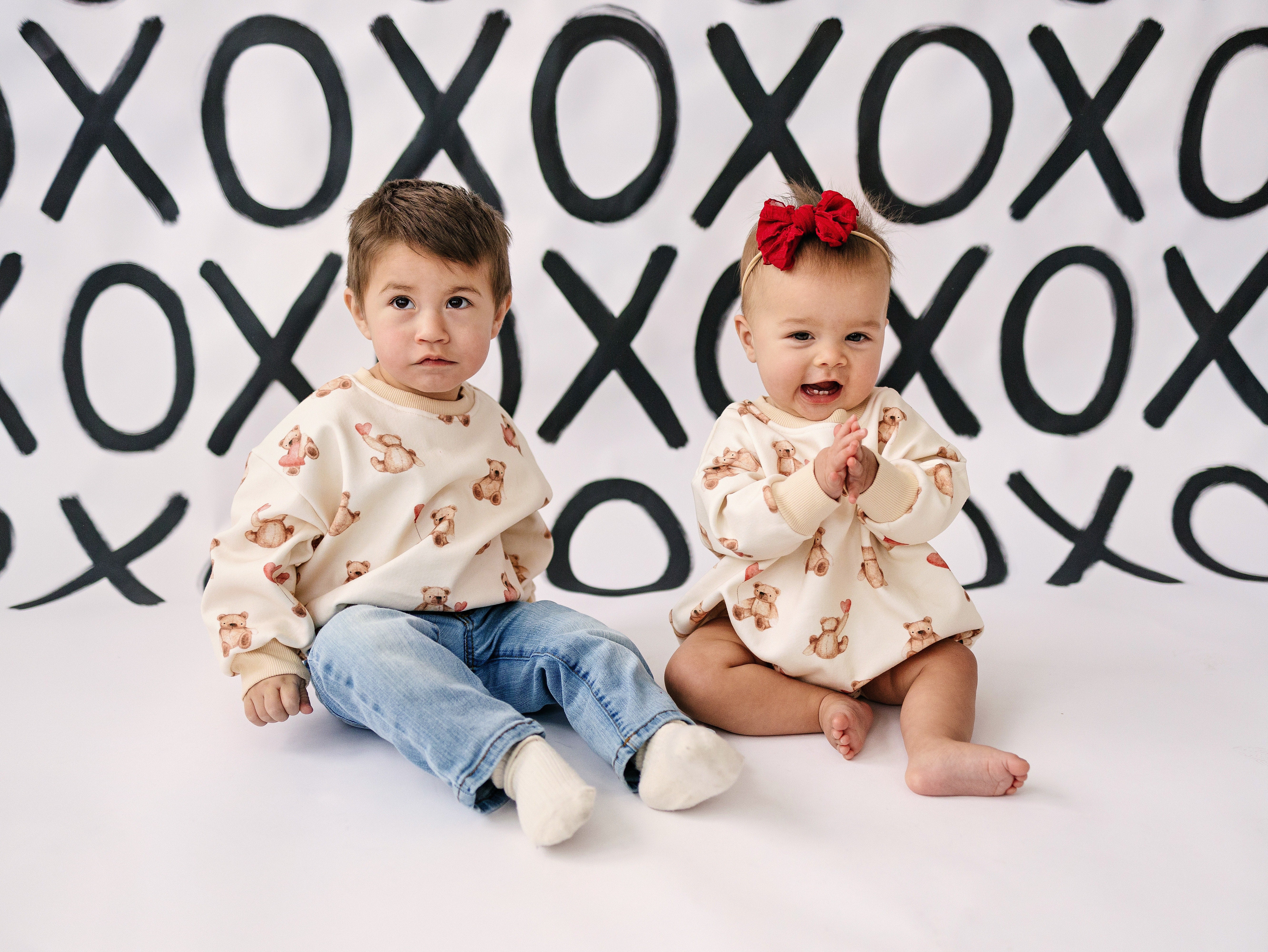 Teddy-gram Sweatshirt Romper